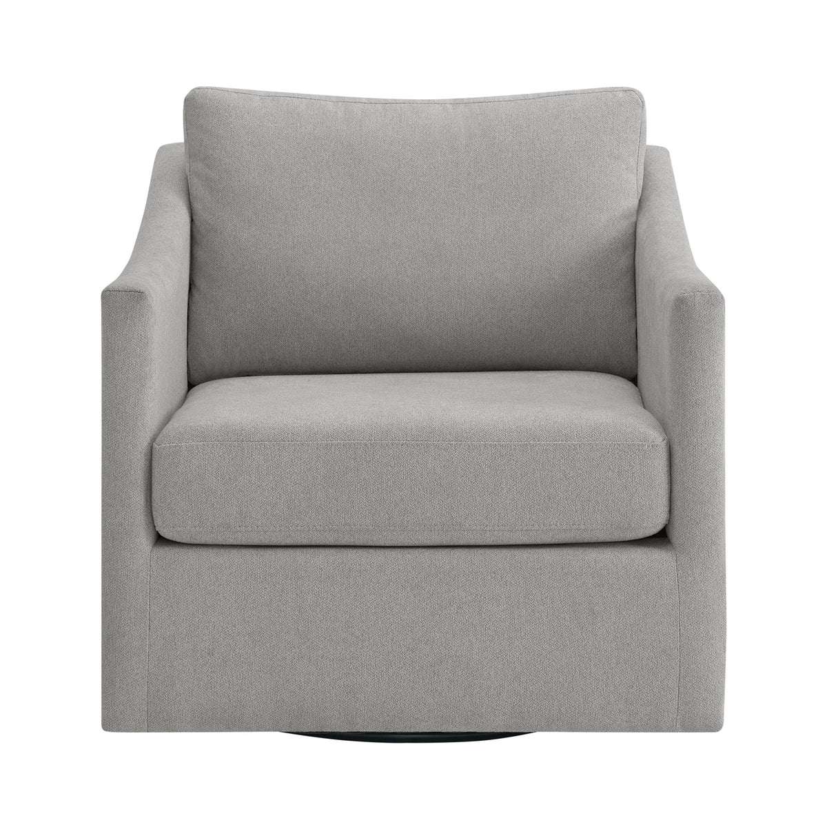 Acacia Freya Light Grey Swivel Chair - Ornate Home