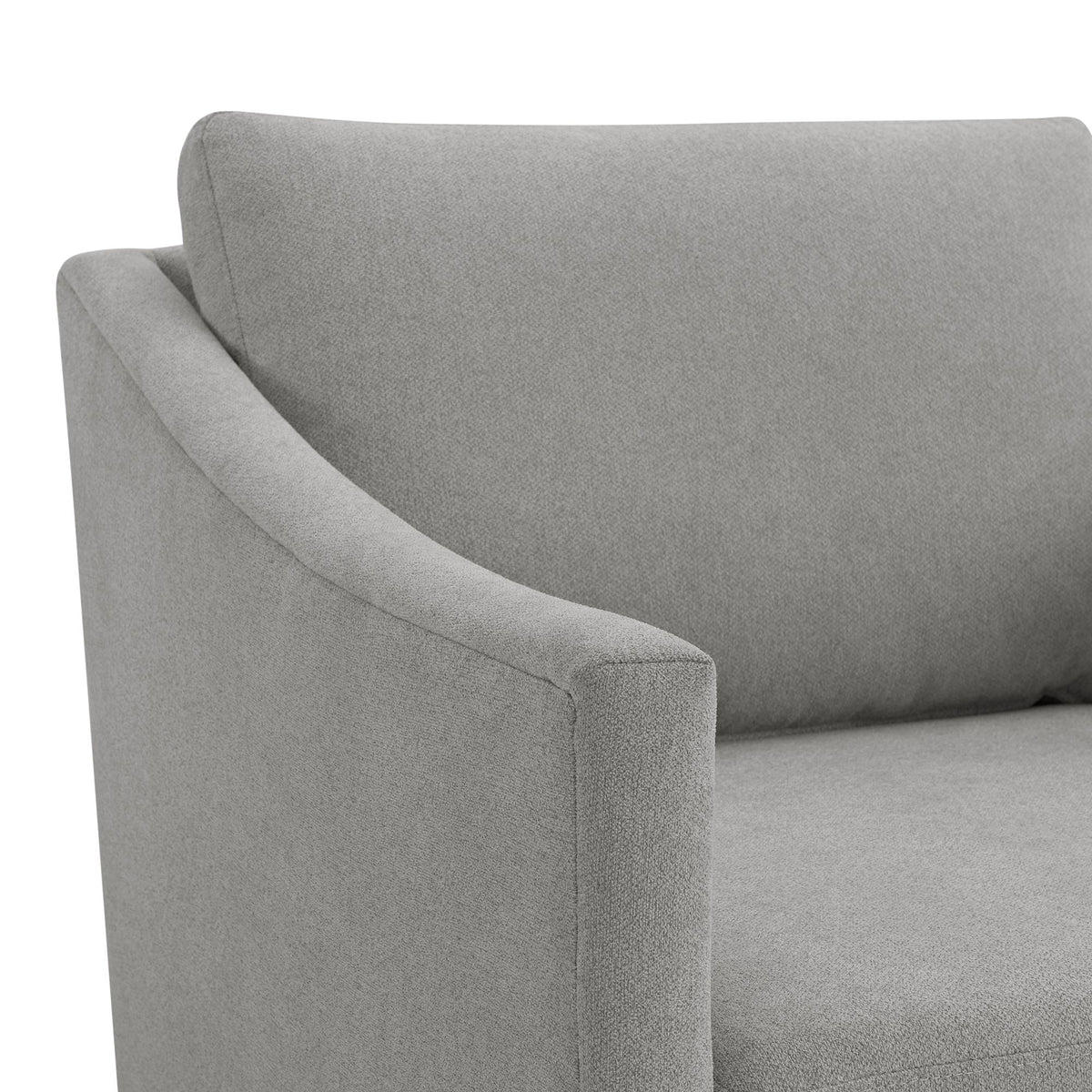 Acacia Freya Light Grey Swivel Chair - Ornate Home