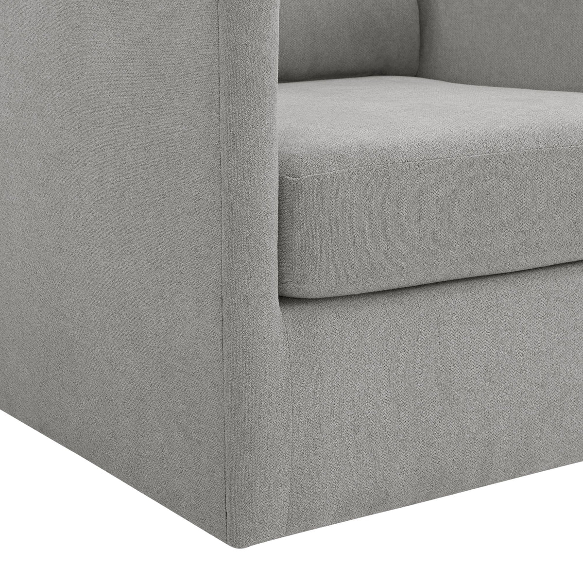 Acacia Freya Light Grey Swivel Chair - Ornate Home