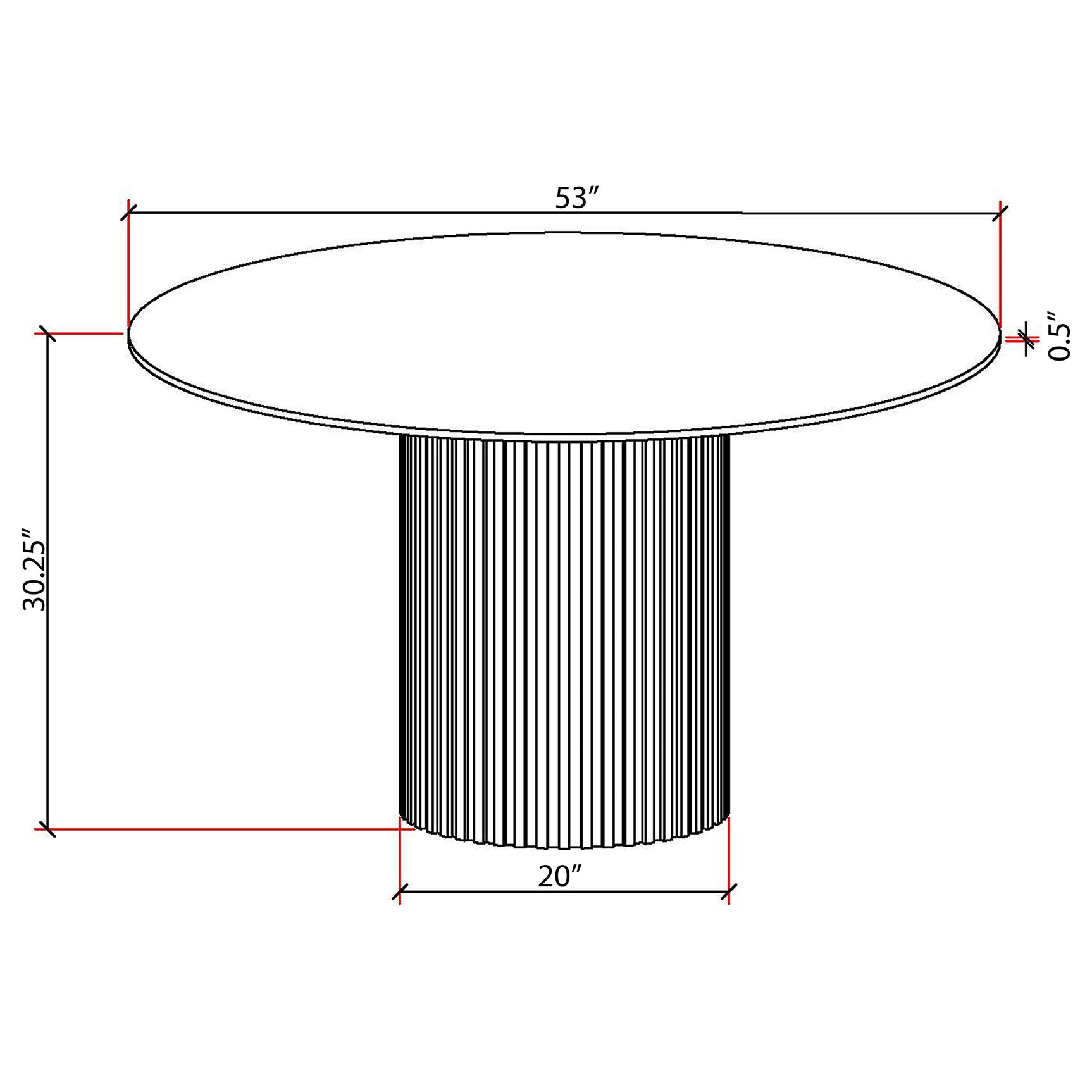 Acadia White Marble Dining Room Table - Ornate Home