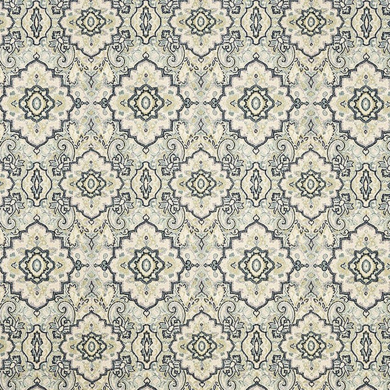 Acanthus Beige/Blue Medium Area Rug - Ornate Home
