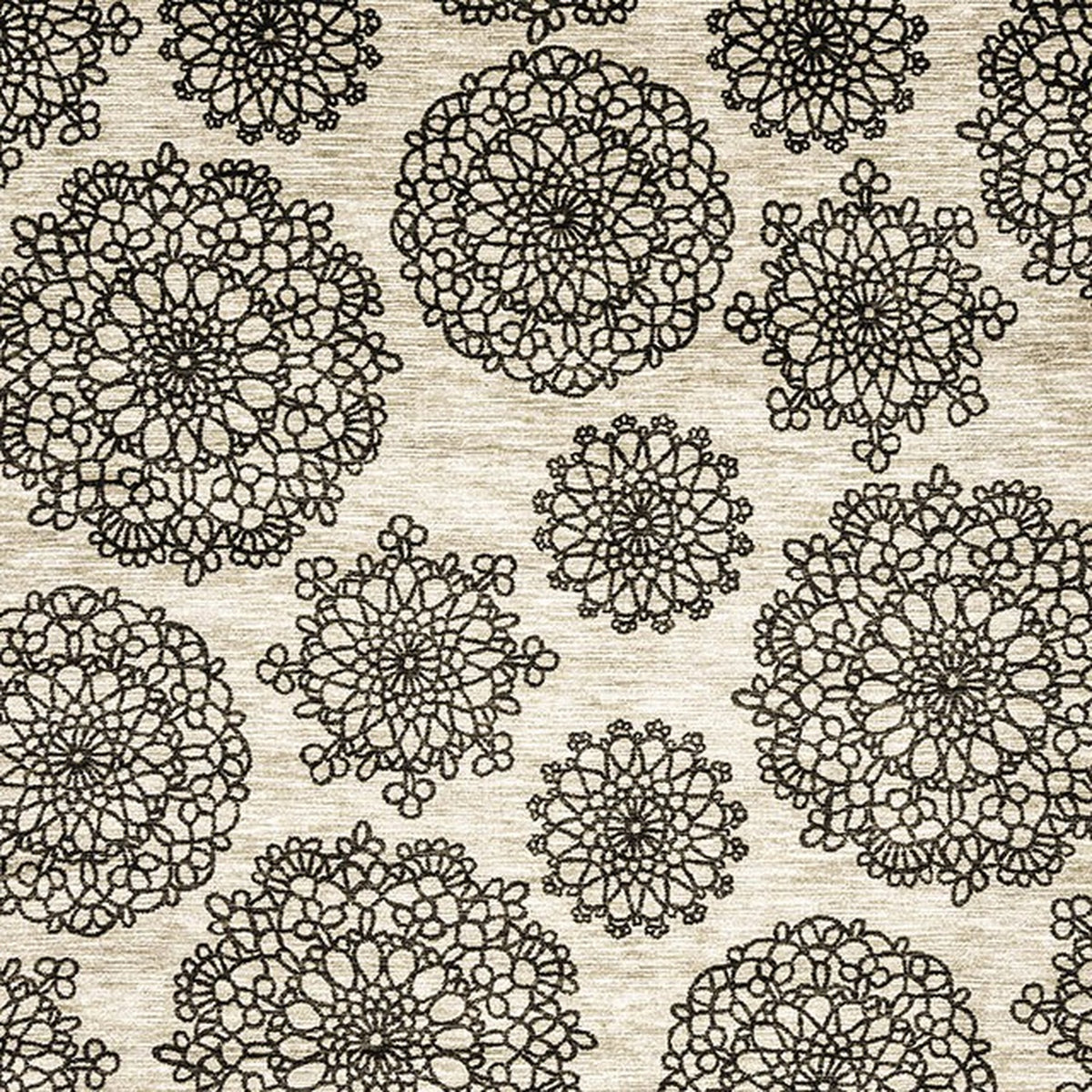 Acanthus Dark Gray/Black 8'x10' Area Rug - Ornate Home