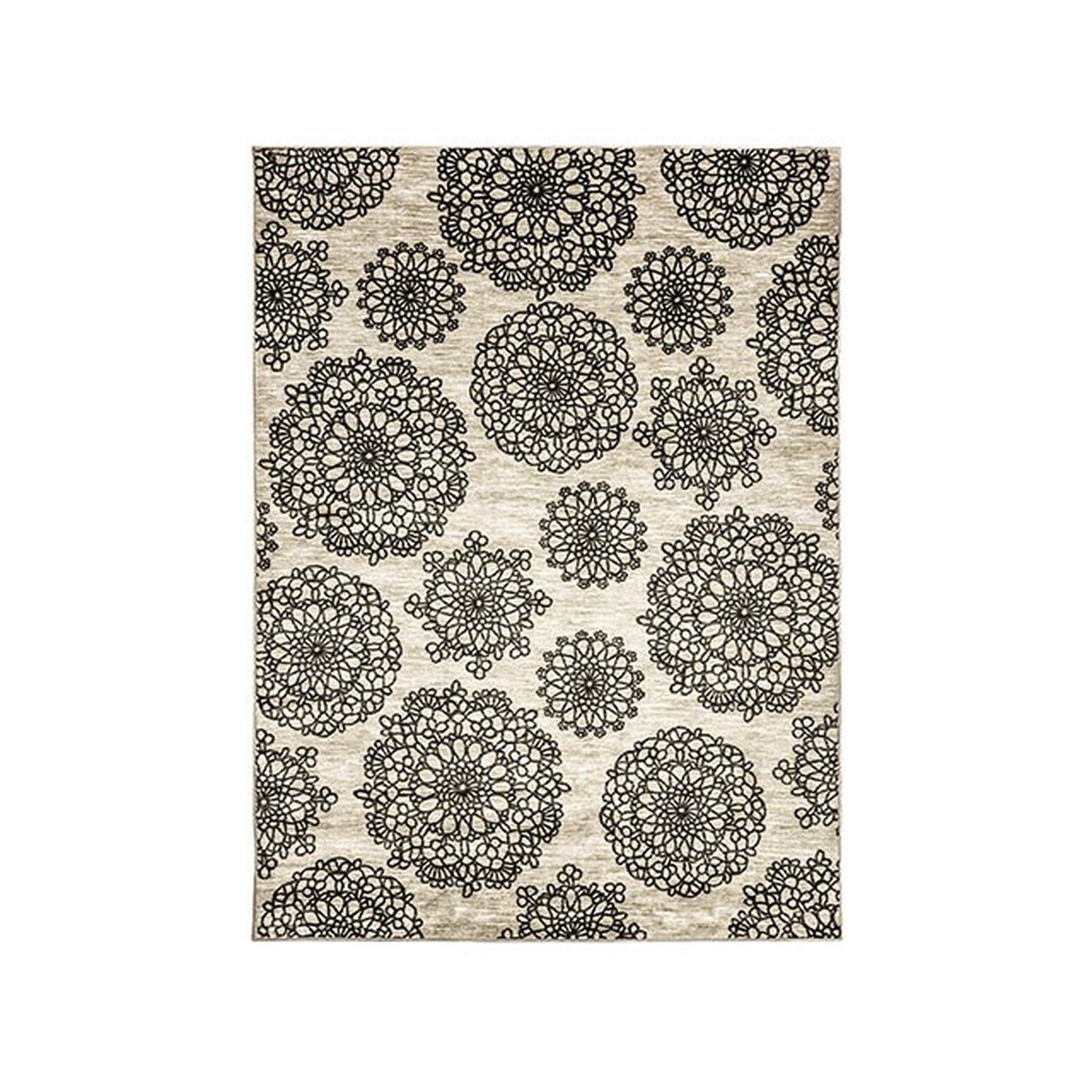 Acanthus Dark Gray/Black 8'x10' Area Rug - Ornate Home