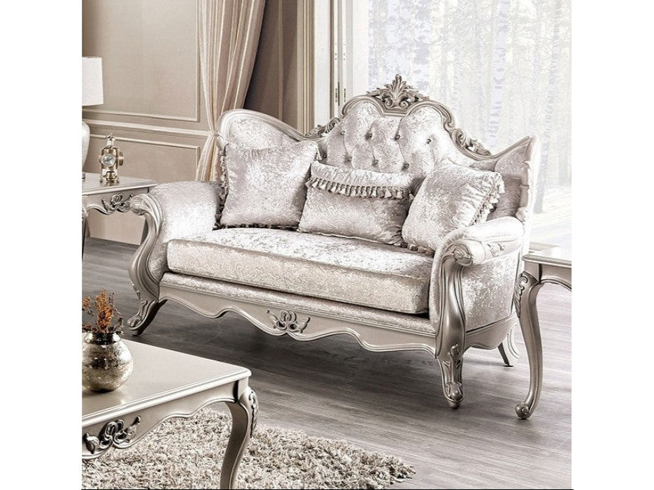 Acapulco Off-White Loveseat - Ornate Home