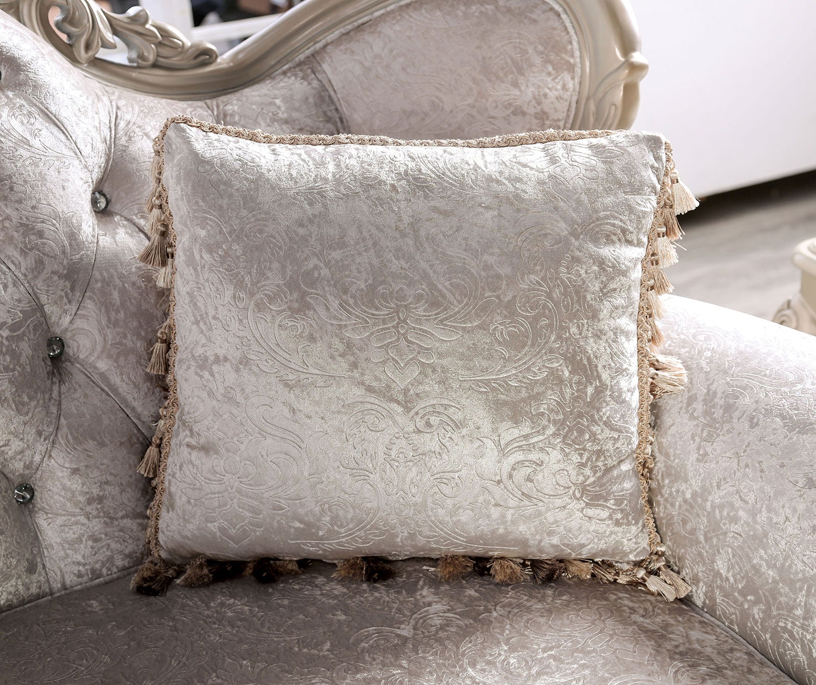 Acapulco Off-White Loveseat - Ornate Home