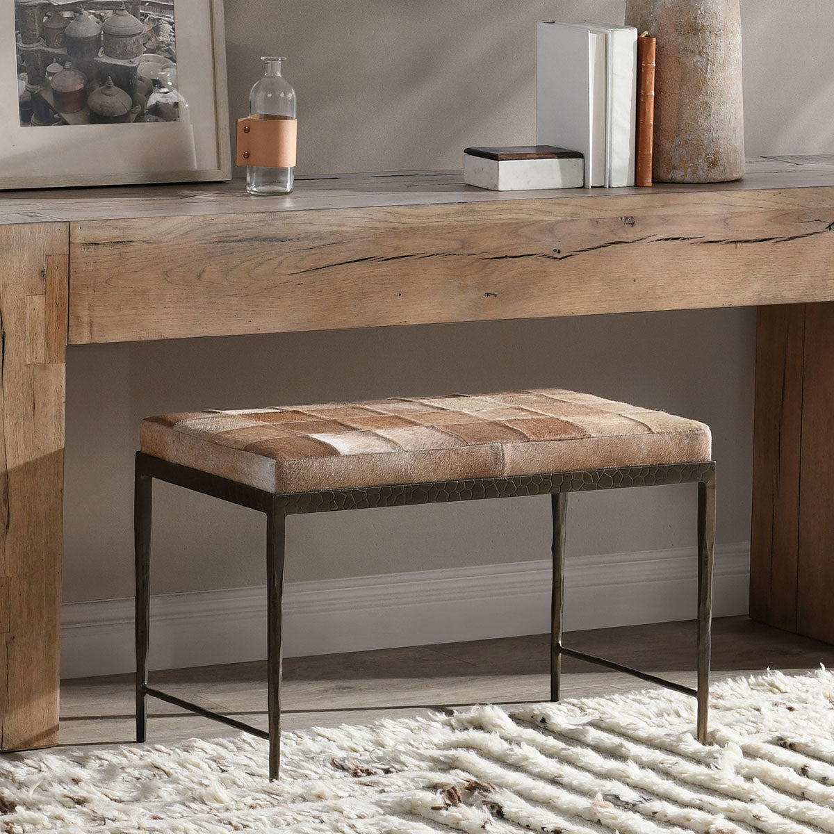 Achen Blonde Bench - Ornate Home
