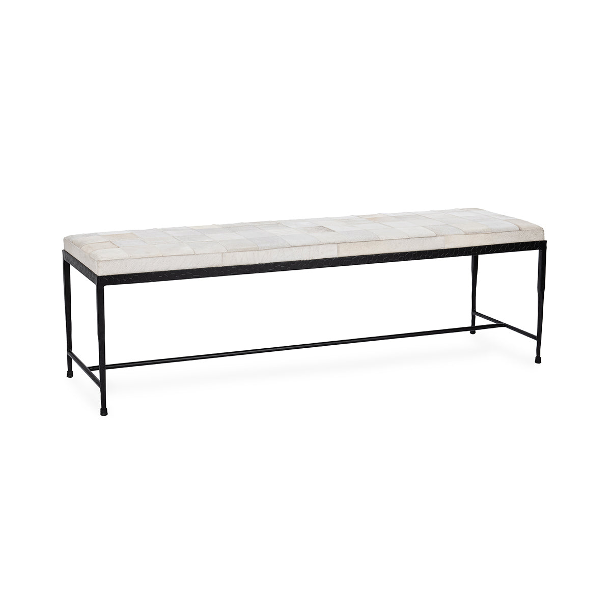 Achen Dusty Cream Accent Bench - Ornate Home