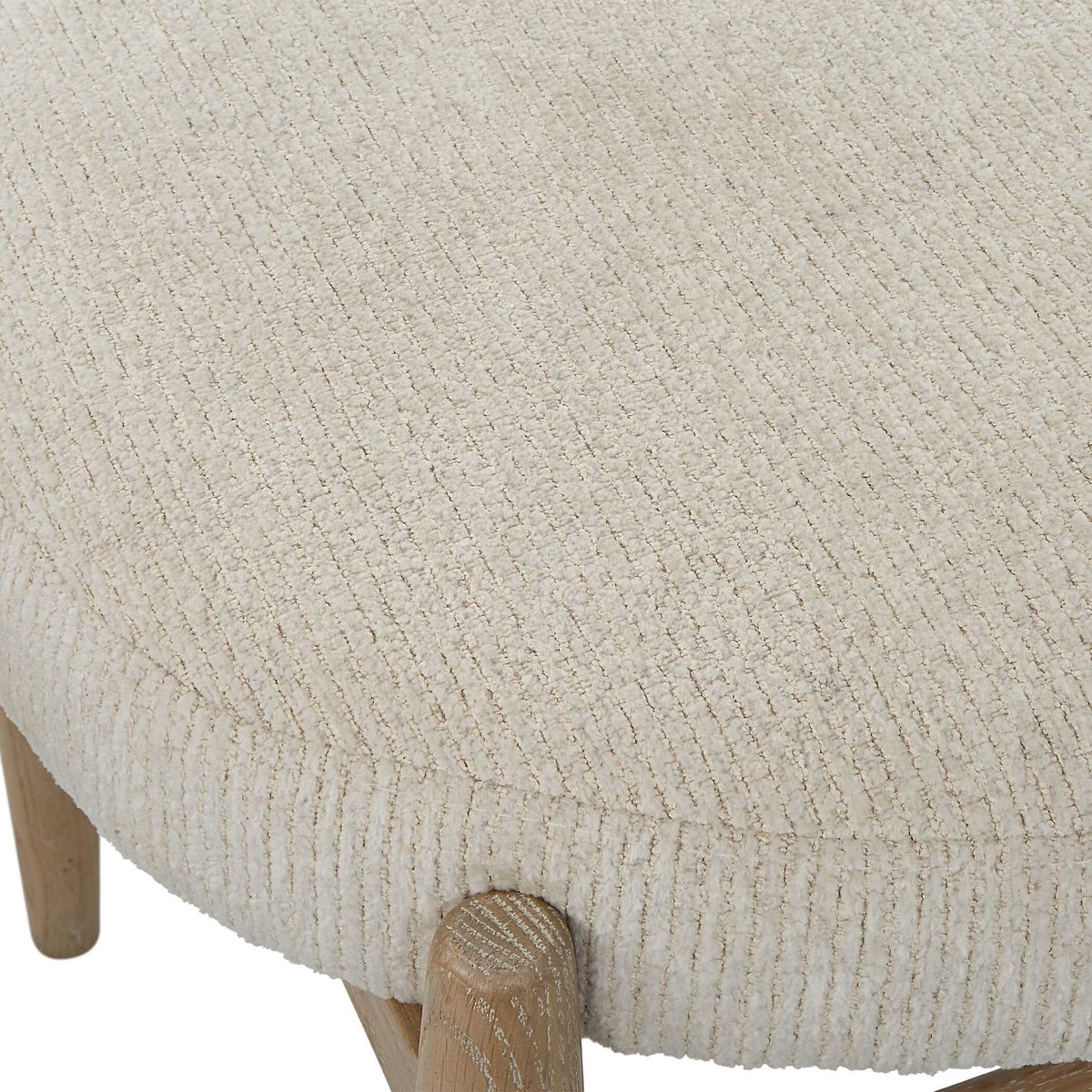 Acrobat Off-White Small Bench - Ornate Home