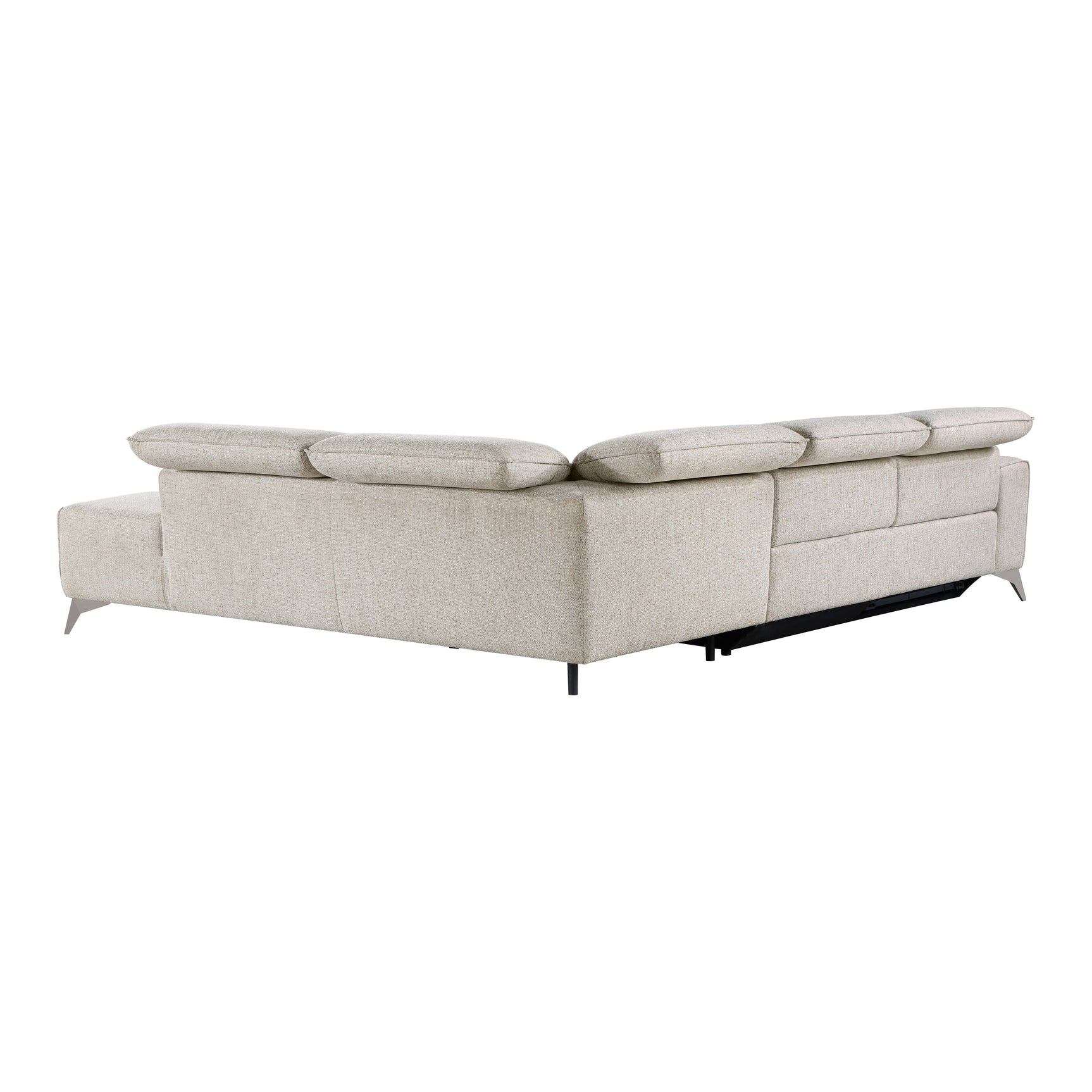 Adahlia Sand 2-Piece Power Reclining Sectional with Right Chaise - Ornate Home