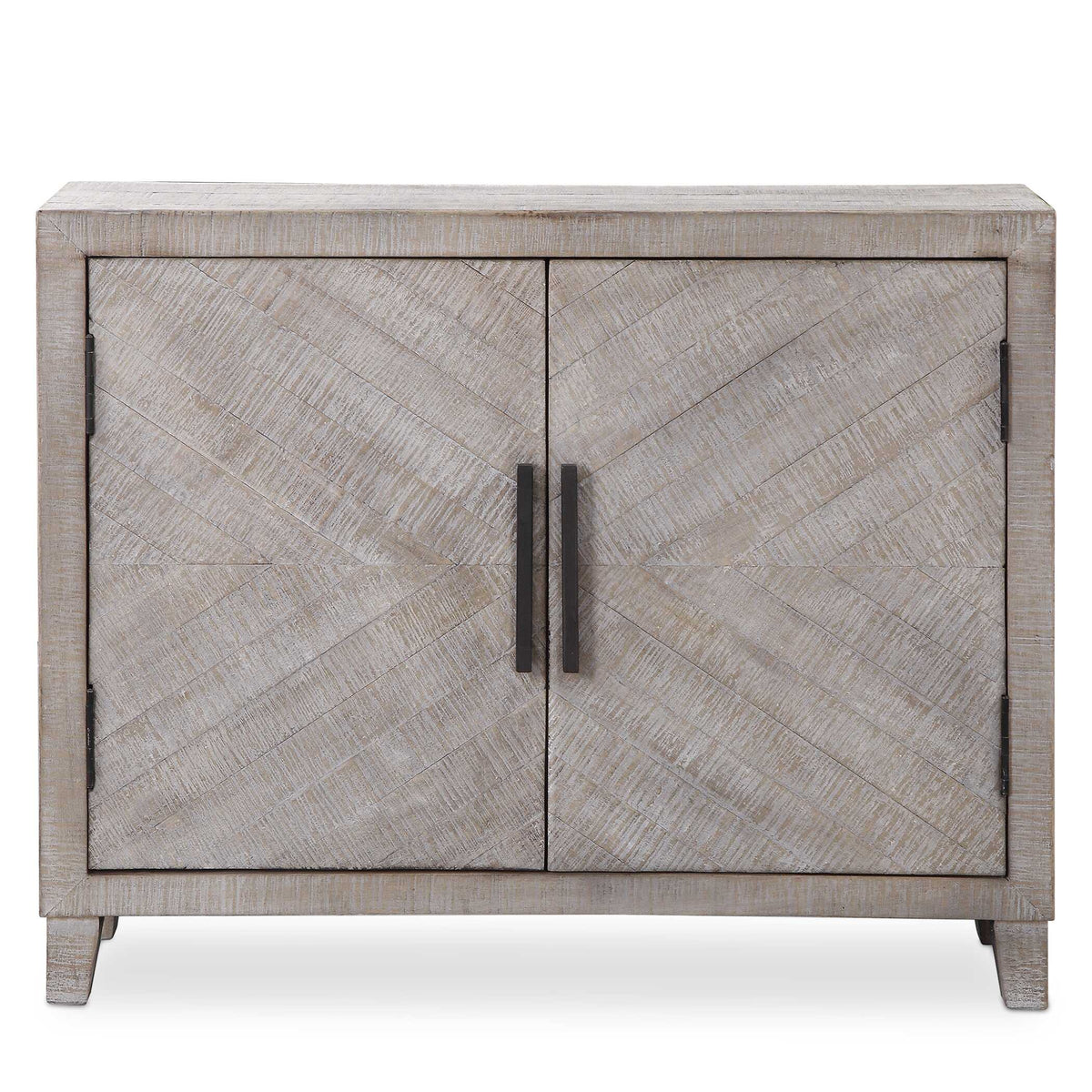 Adalind White Washed Accent Cabinet - Ornate Home