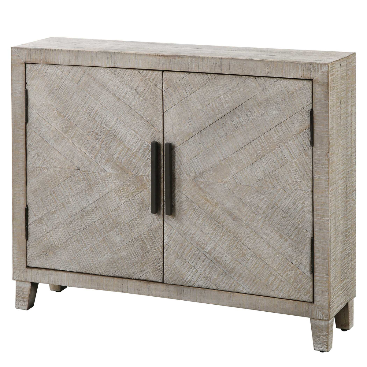 Adalind White Washed Accent Cabinet - Ornate Home