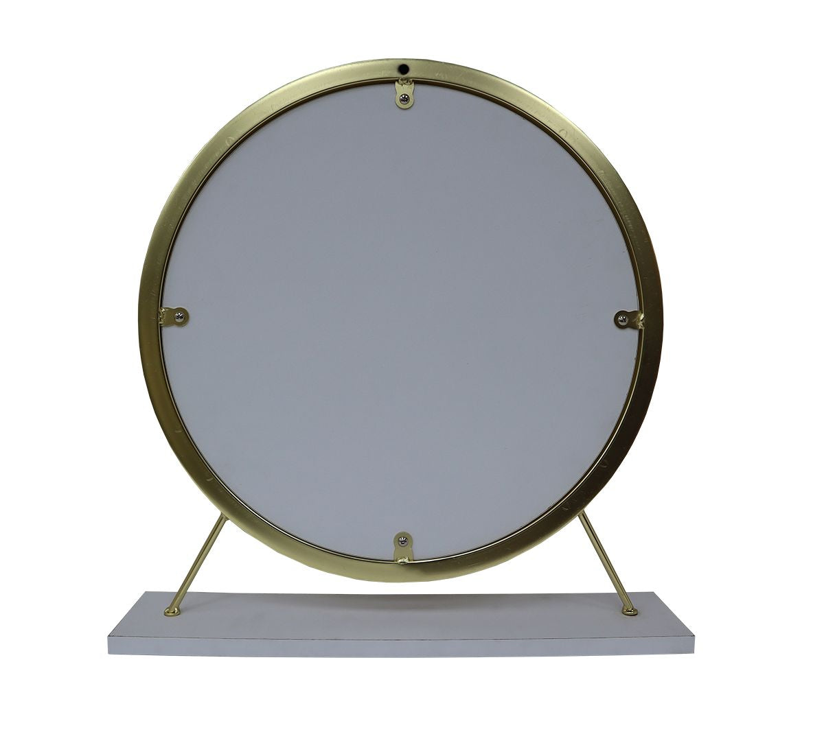 Adao White/Brass Vanity Mirror & Stool - Ornate Home