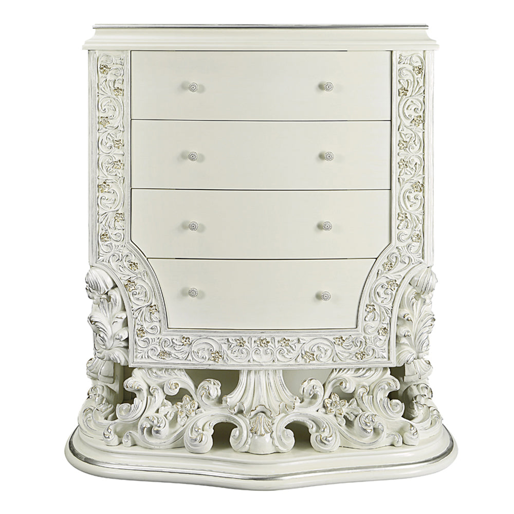 Adara Antique White Chest - Ornate Home
