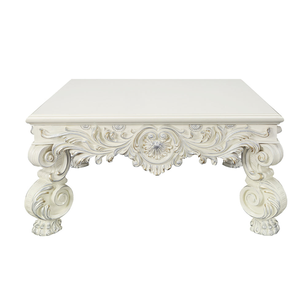 Adara Antique White Coffee Table - Ornate Home