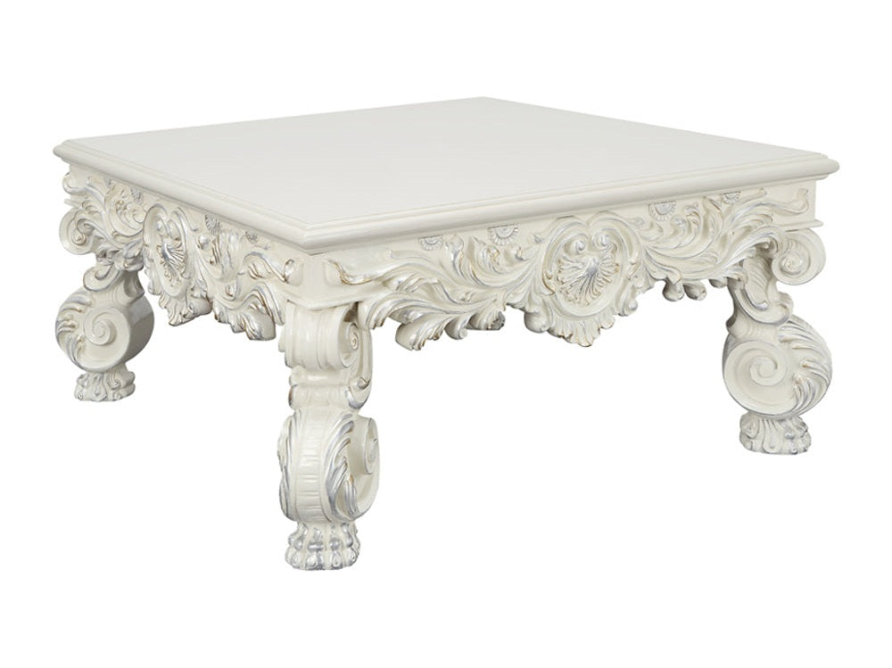 Adara Antique White Coffee Table - Ornate Home