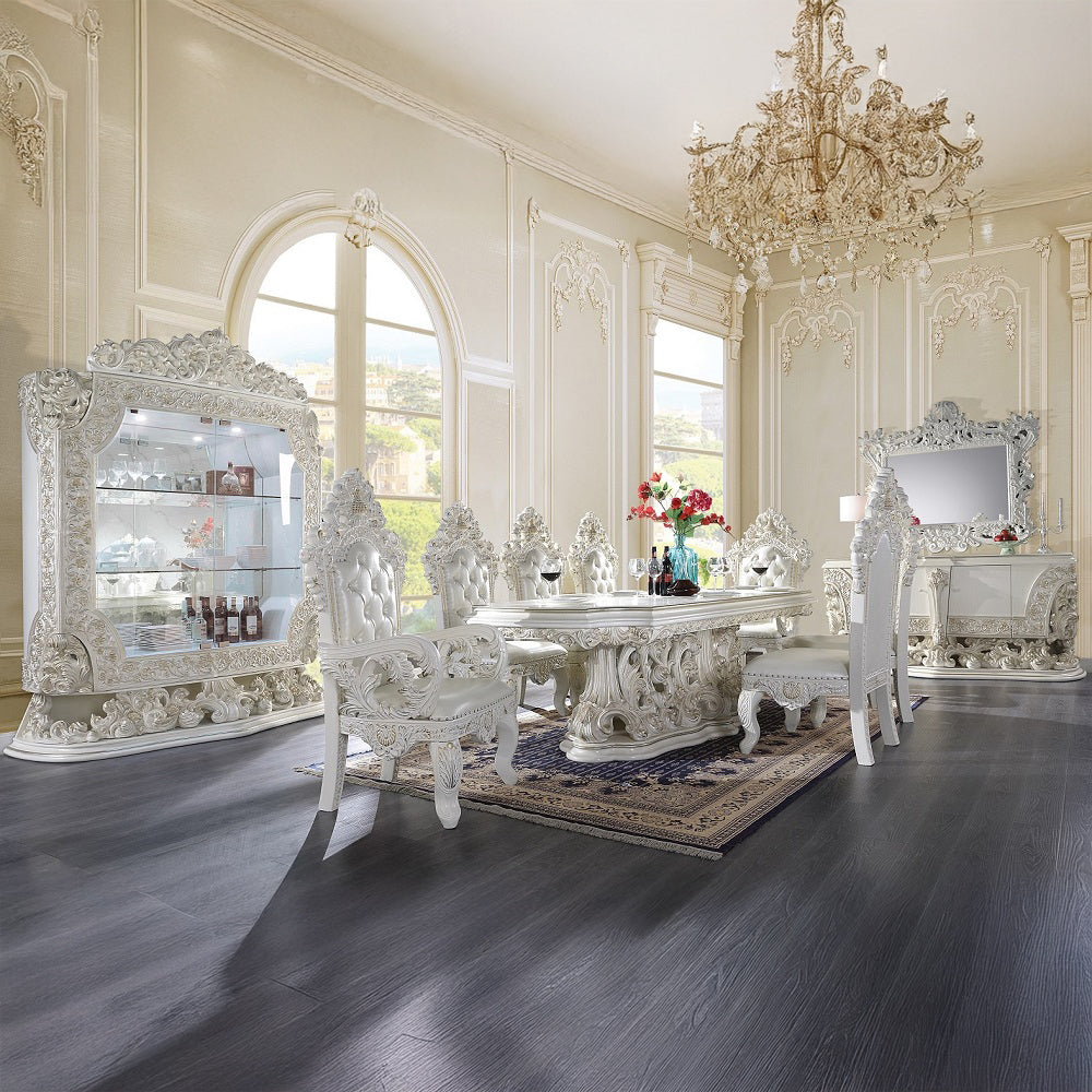 Adara Antique White Side Chair (Set-2) - Ornate Home