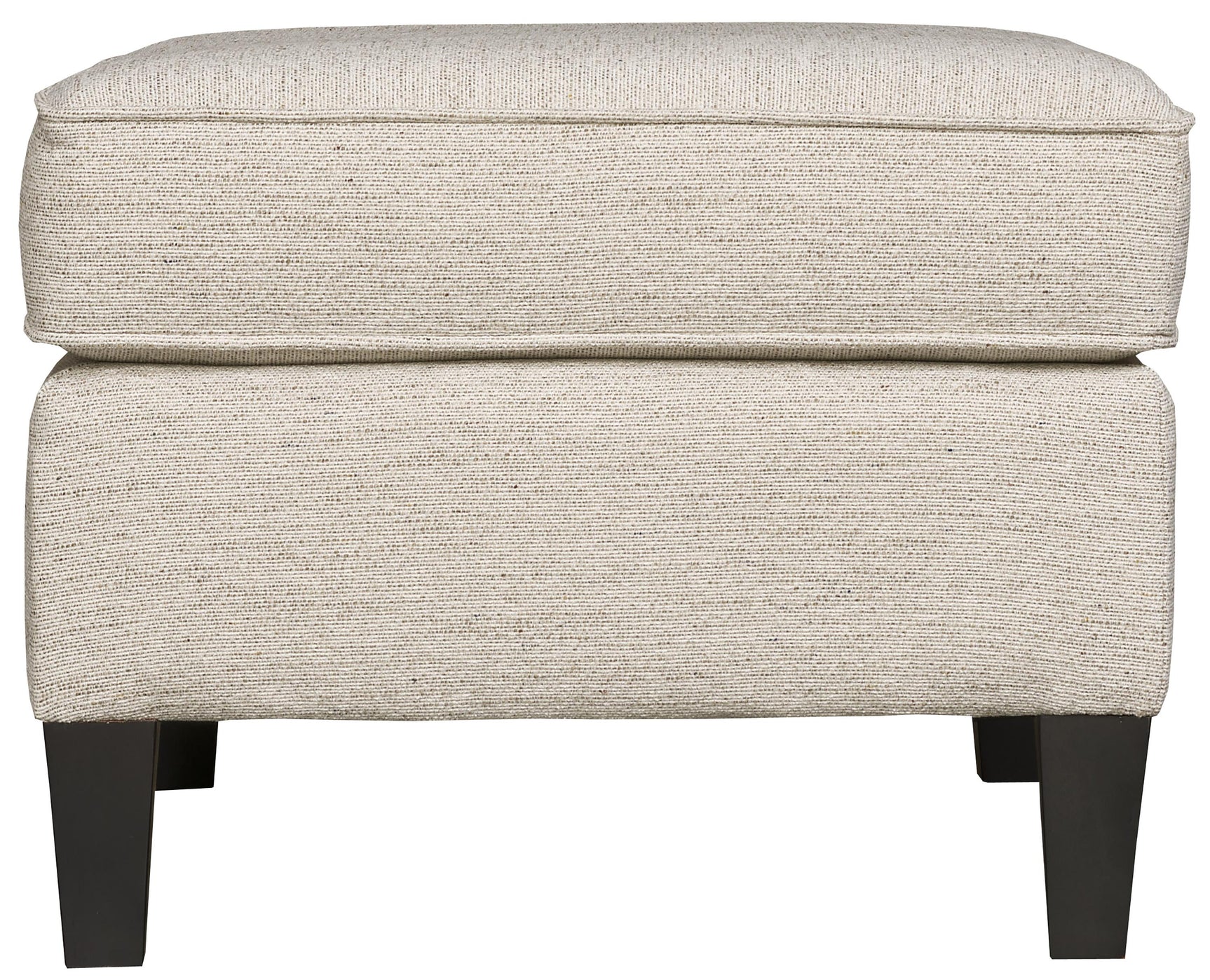 Addison Beige/Tan Fabric Ottoman - Ornate Home
