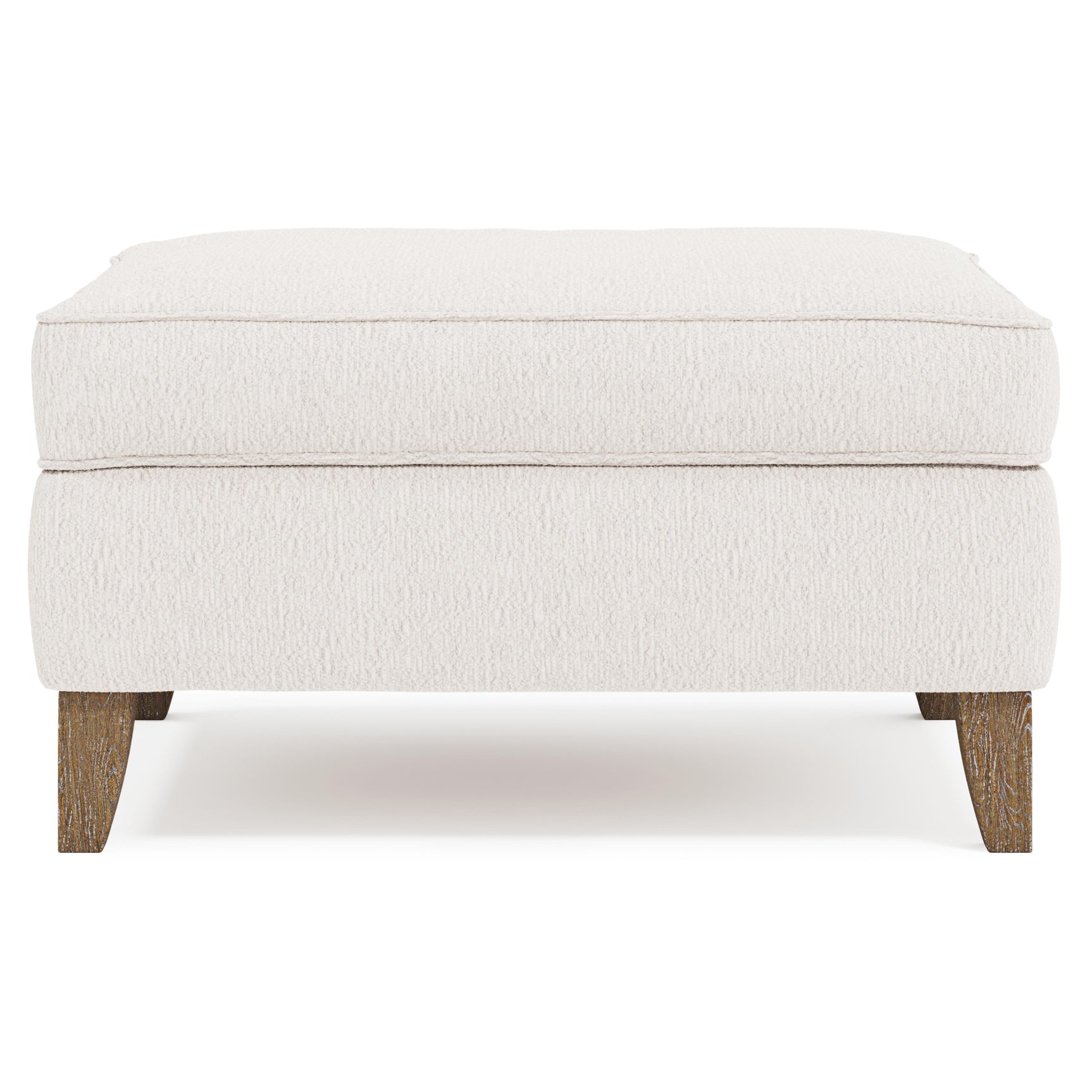 Addison Ivory Ottoman - Ornate Home