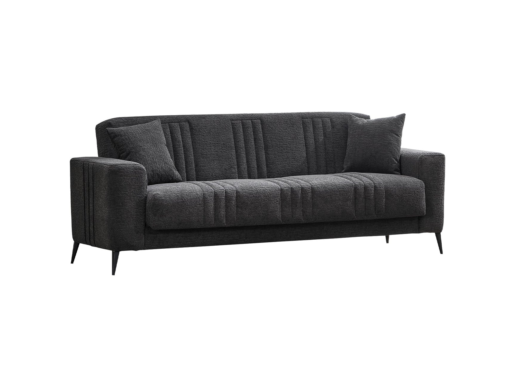 Adela Anthracite 3-pieces (Sofa & Loveseat & Chair) Living Room Set