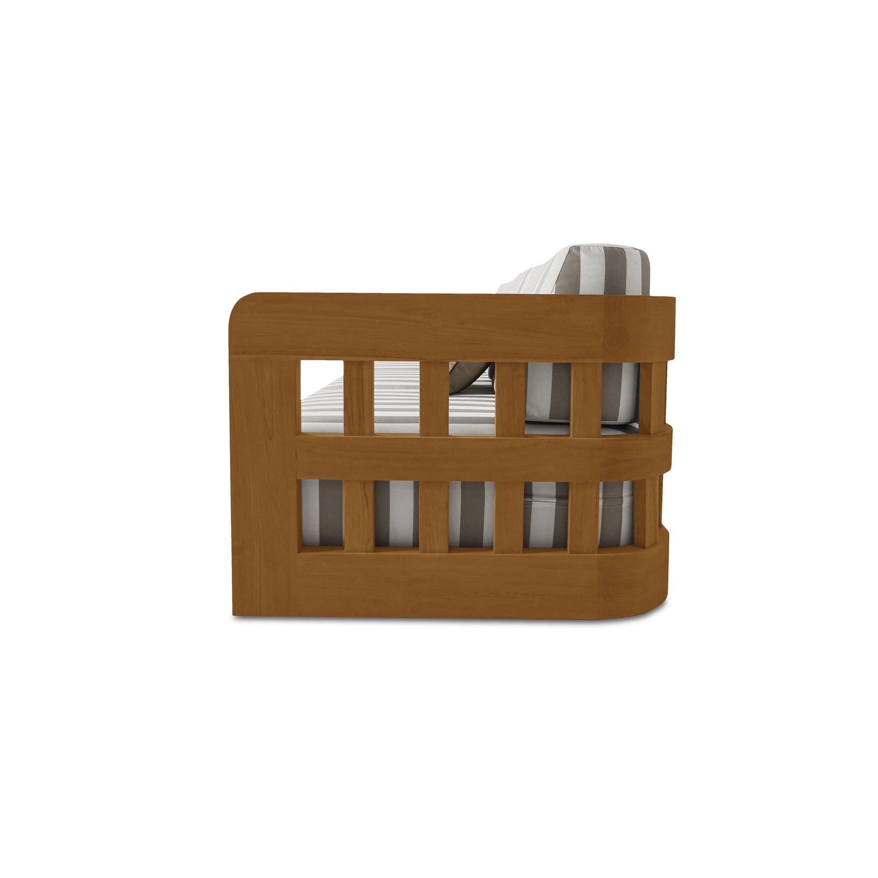 Adelaide Brown Stripe Outdoor Sofa - Ornate Home