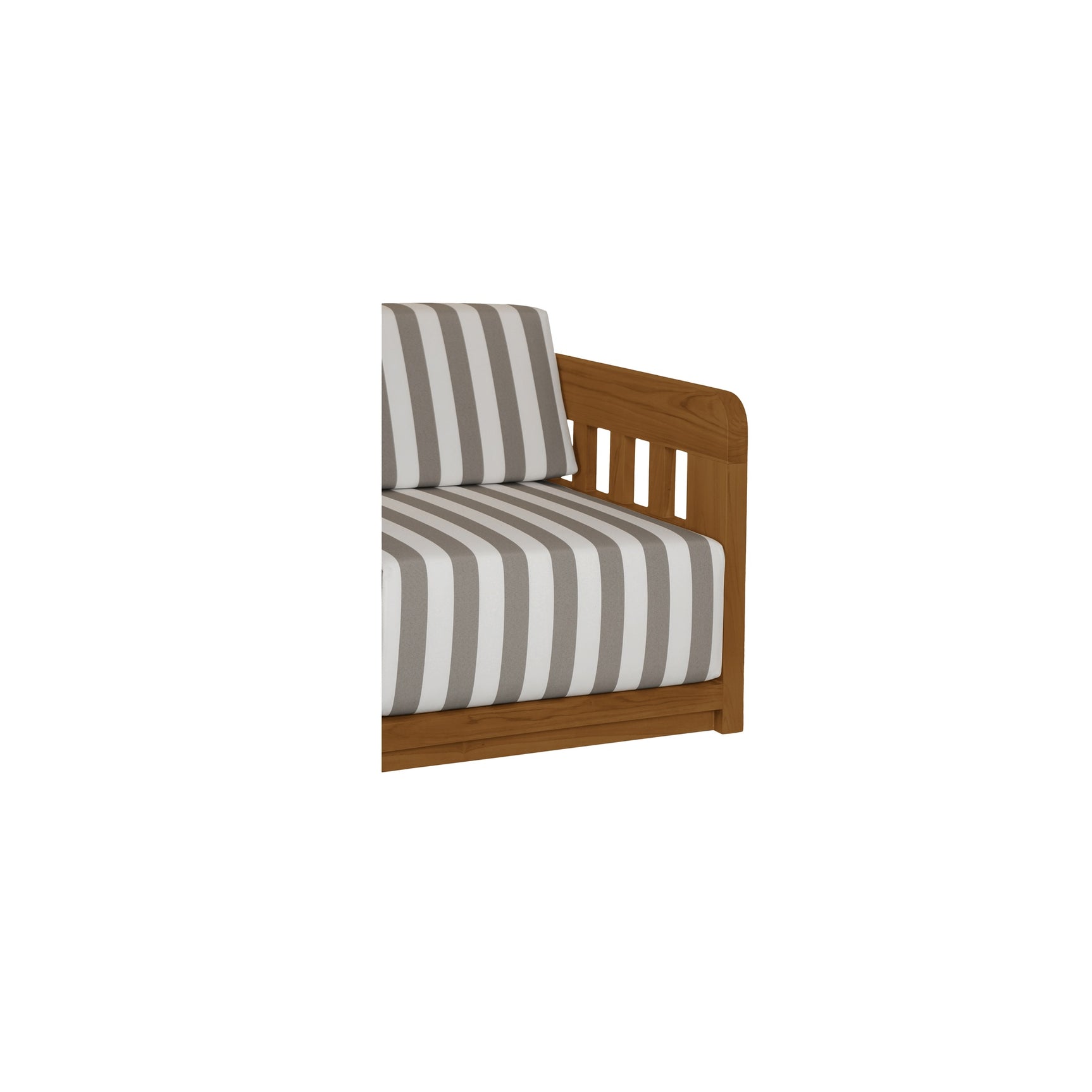 Adelaide Brown Stripe Outdoor Sofa - Ornate Home