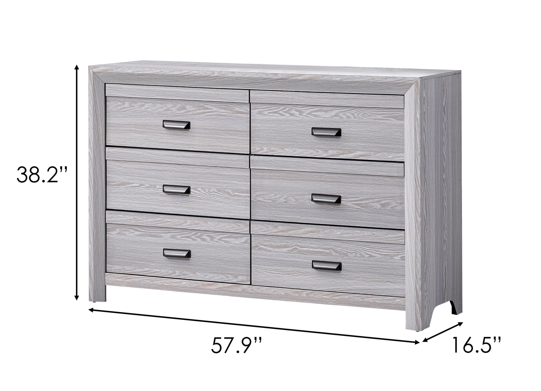 Adelaide Driftwood Upholstered Panel Bedroom Set - Ornate Home