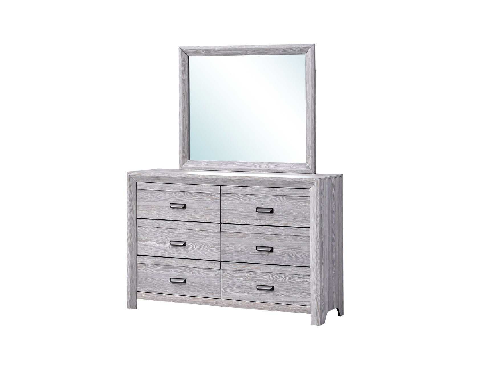 Adelaide Driftwood Upholstered Panel Bedroom Set - Ornate Home