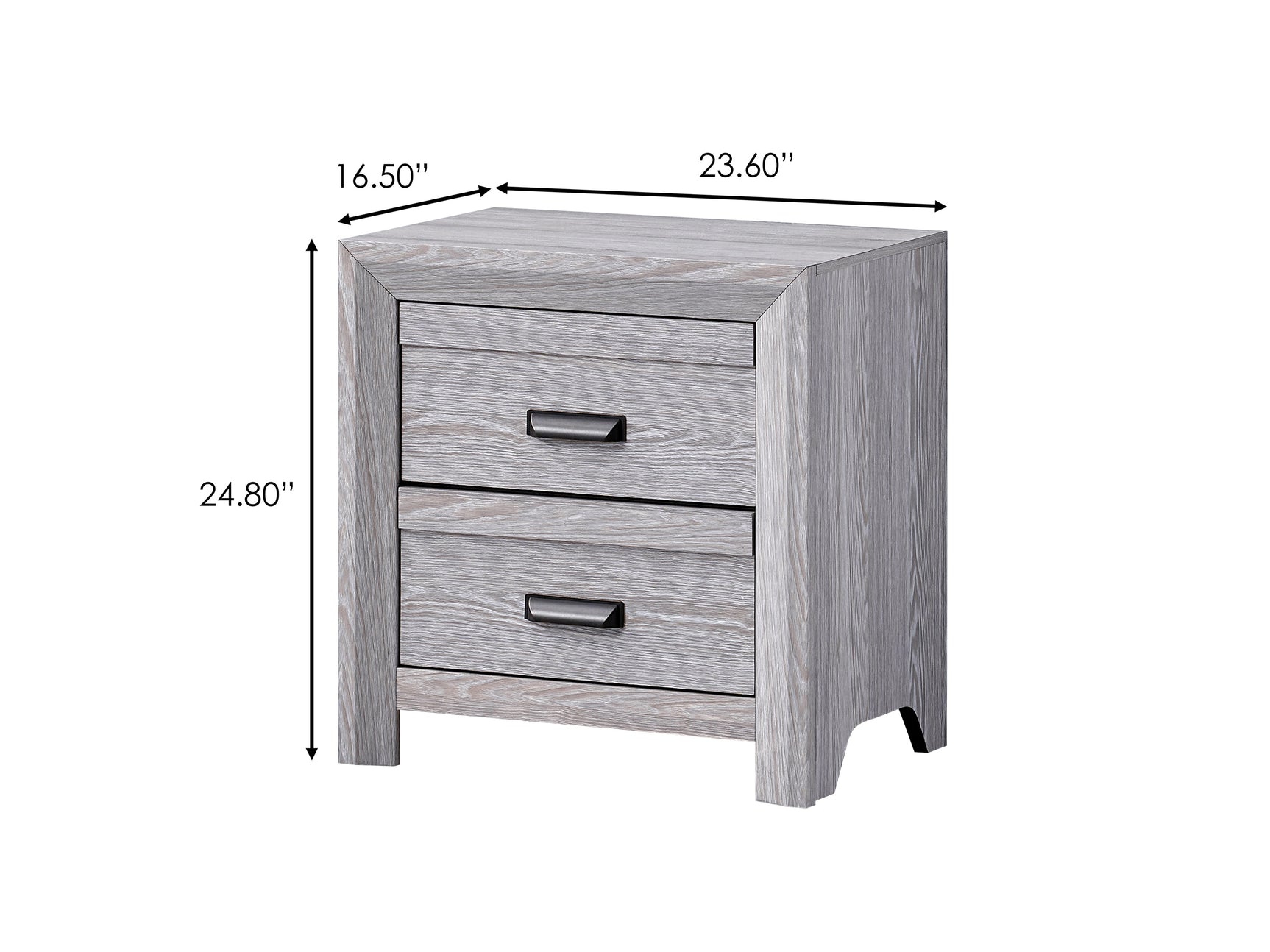 Adelaide Driftwood Upholstered Panel Bedroom Set - Ornate Home