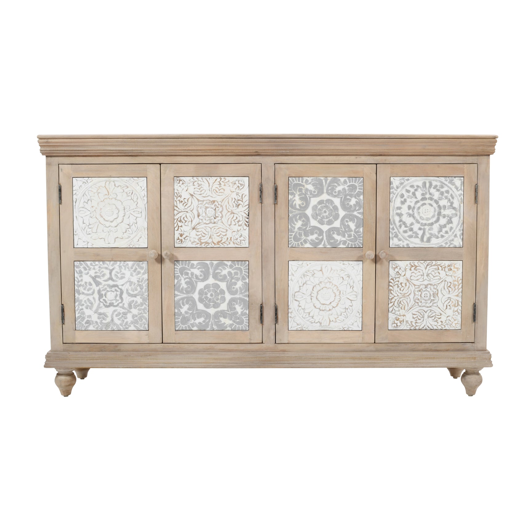 Adele White Accent Cabinet - Ornate Home