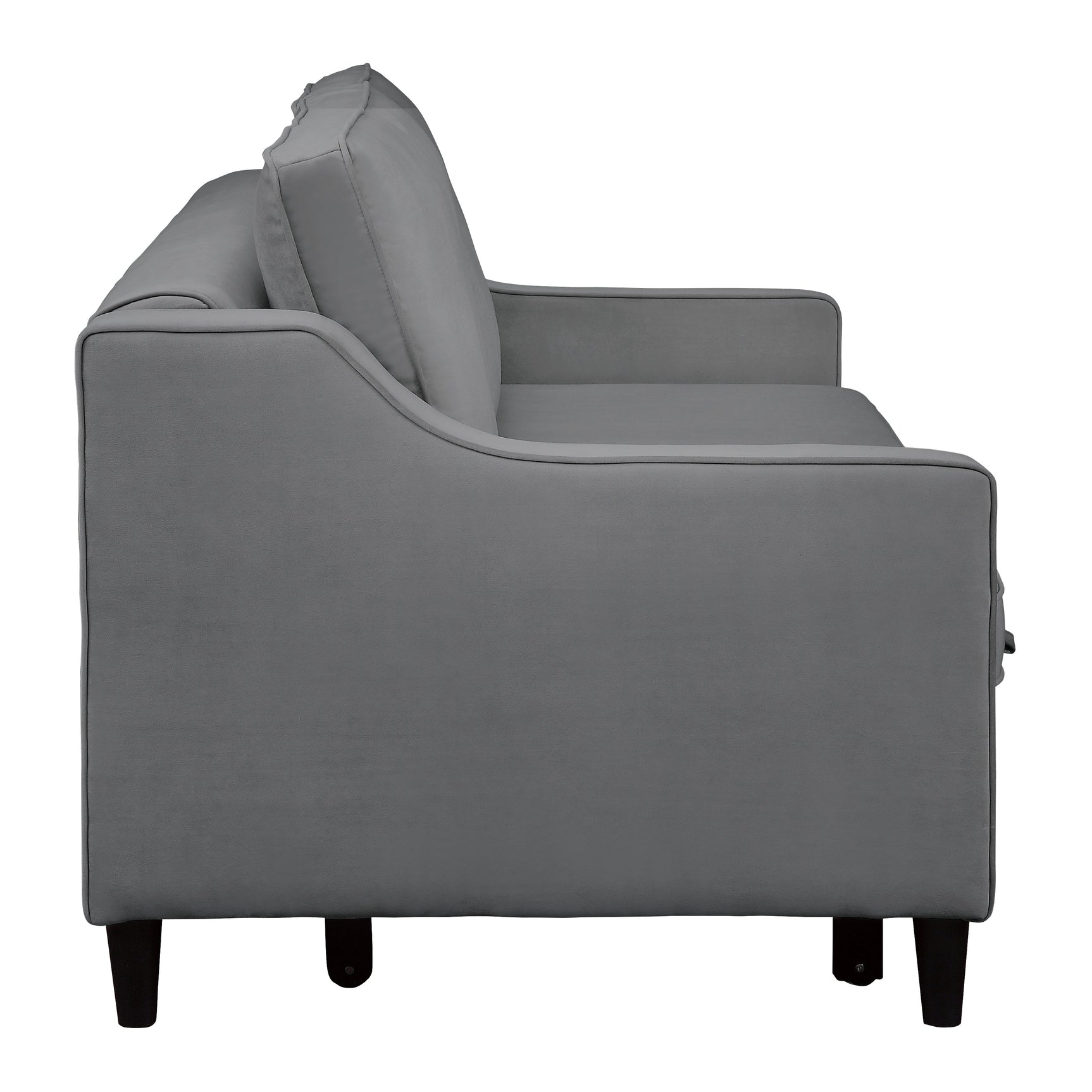 Adelia Dark Gray Studio Sofa with Pull-out Bed - Ornate Home