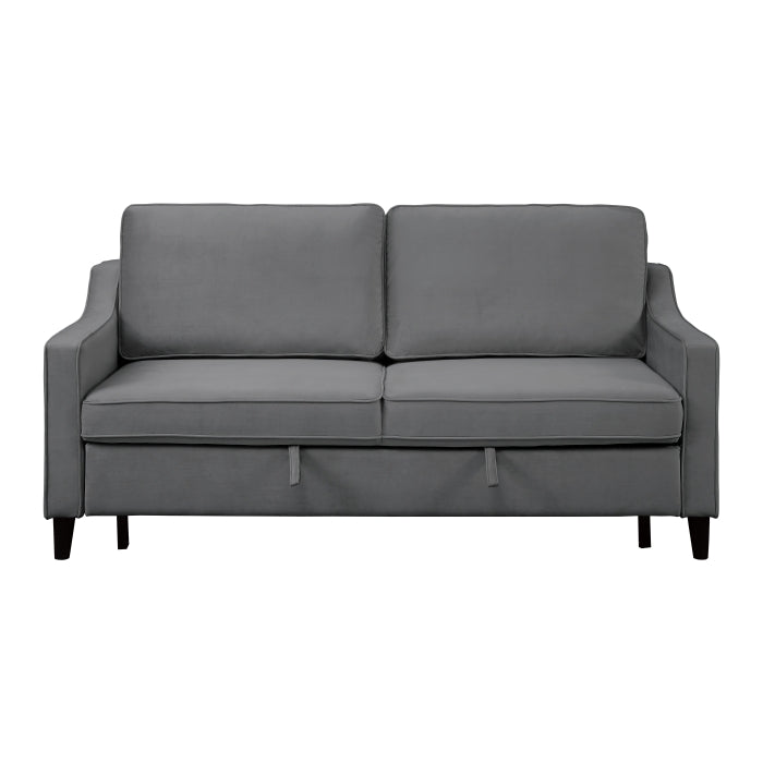 Adelia Dark Gray Studio Sofa with Pull-out Bed - Ornate Home