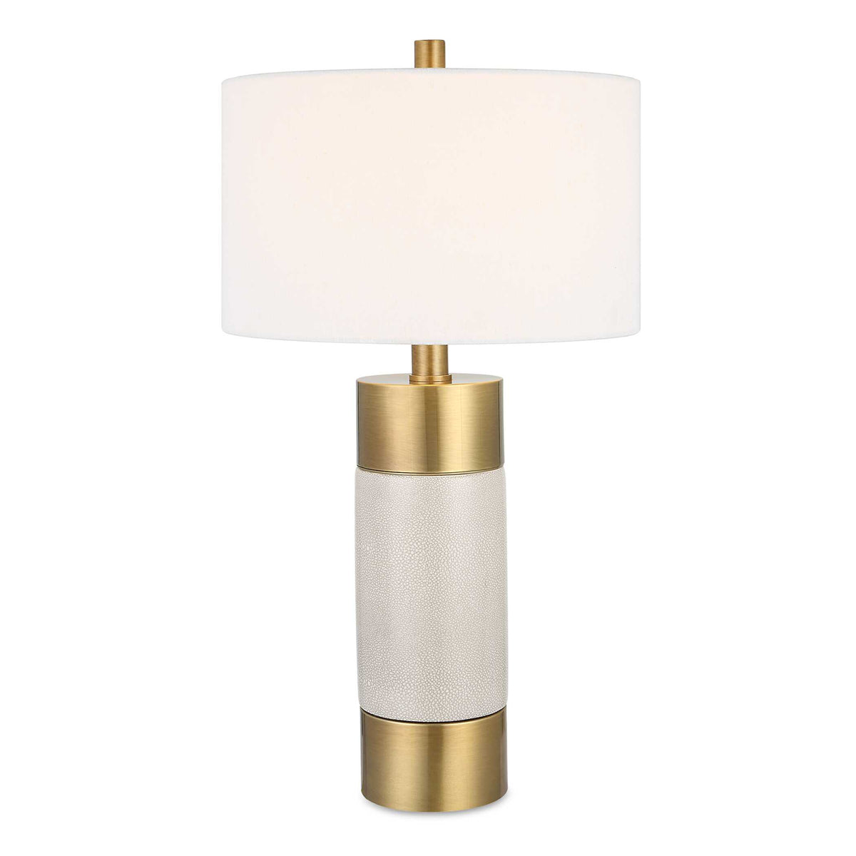 Adelia Ivory/Brass Table Lamp - Ornate Home