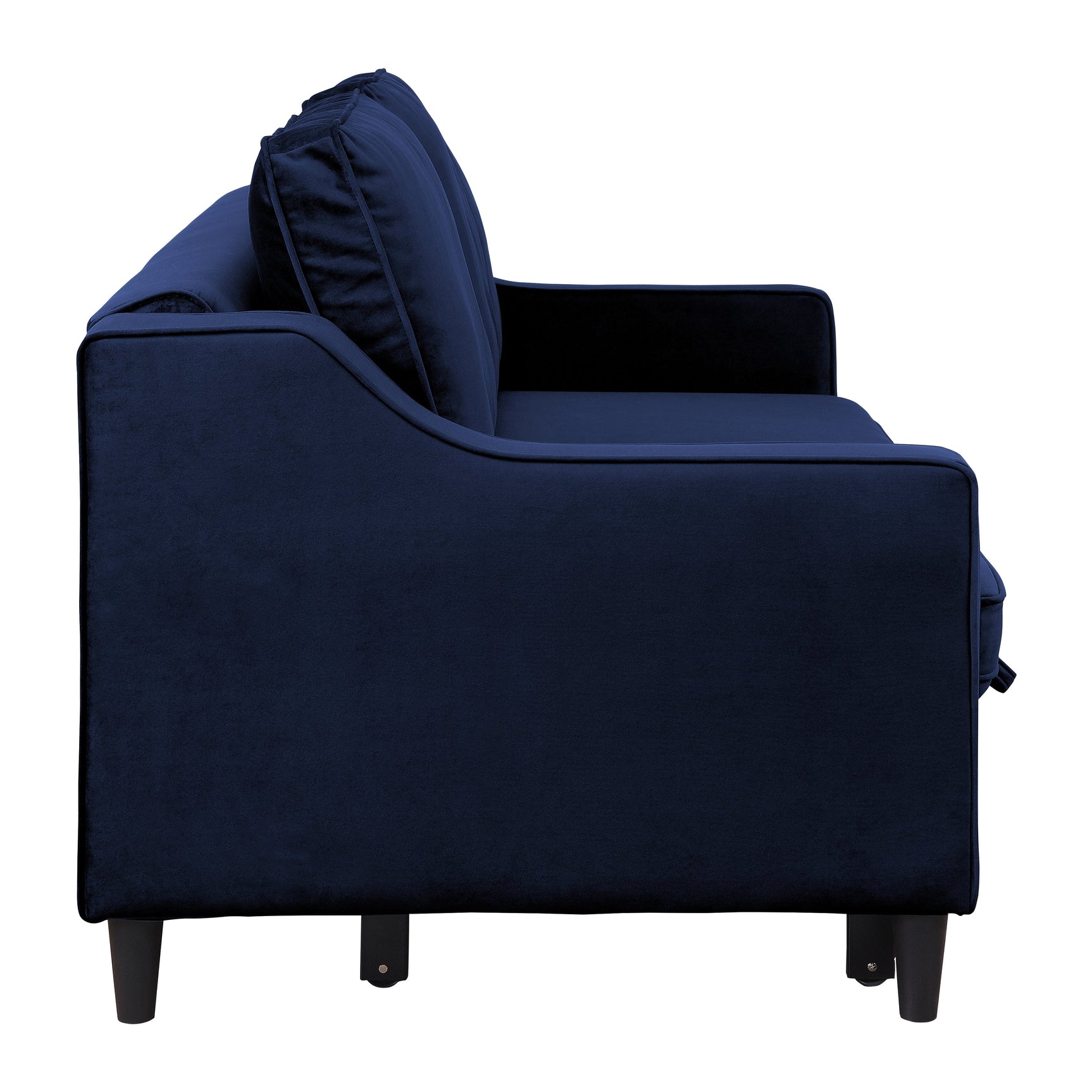 Adelia Navy Studio Sofa with Pull-out Bed - Ornate Home