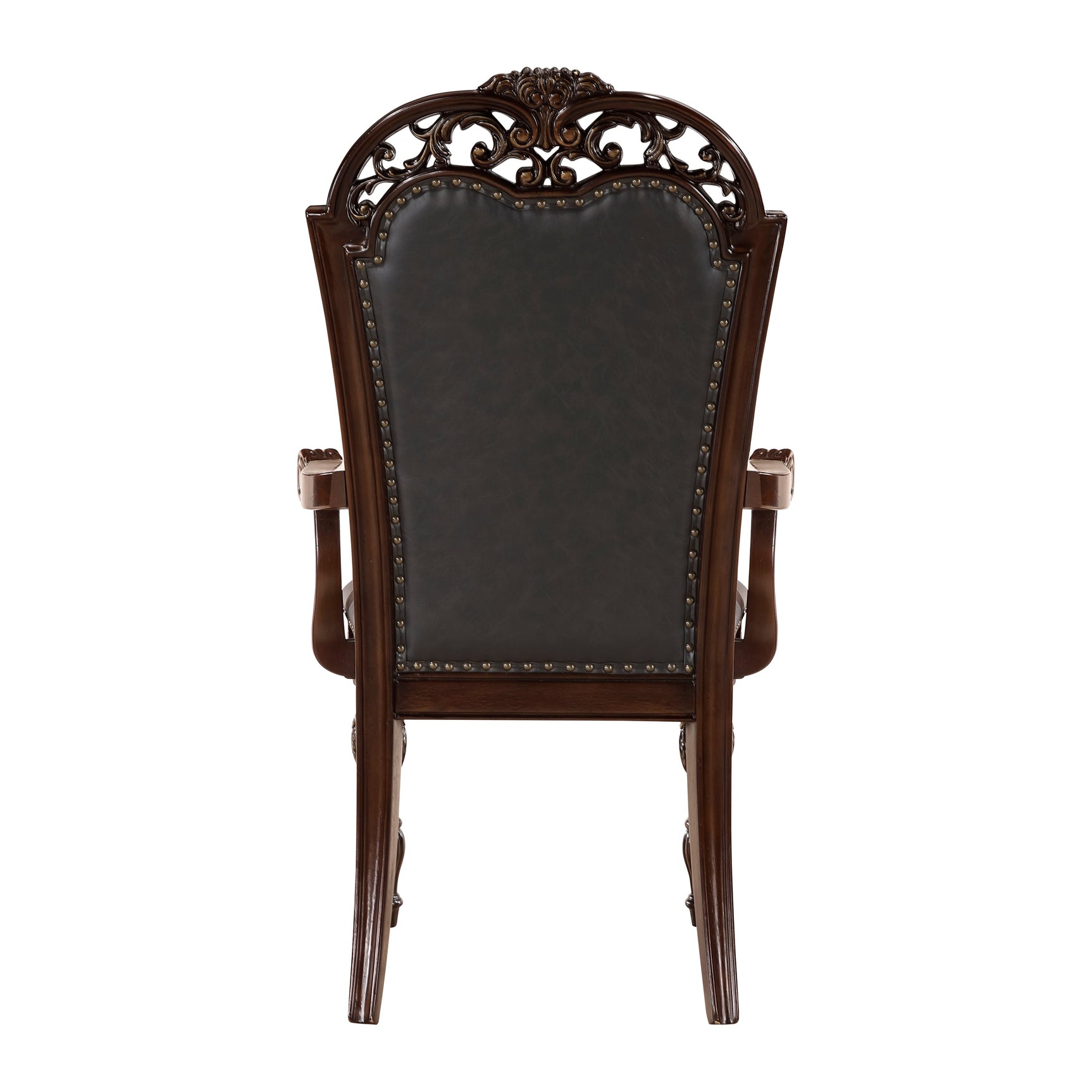 Adelina Cherry Dining Arm Chair (Set of 2) - Ornate Home