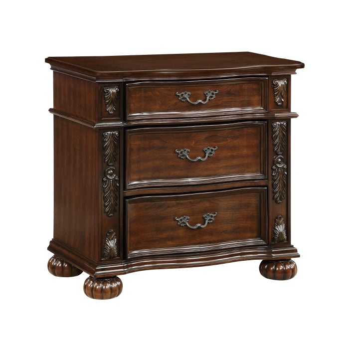 Adelina Cherry Nightstand - Ornate Home