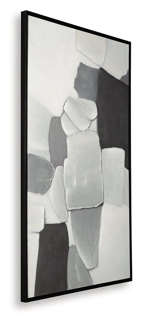 Adilson White/Gray/Black Wall Art (Online Special Price) - Ornate Home