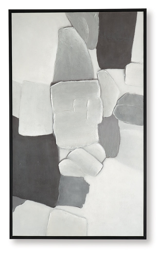 Adilson White/Gray/Black Wall Art (Online Special Price) - Ornate Home