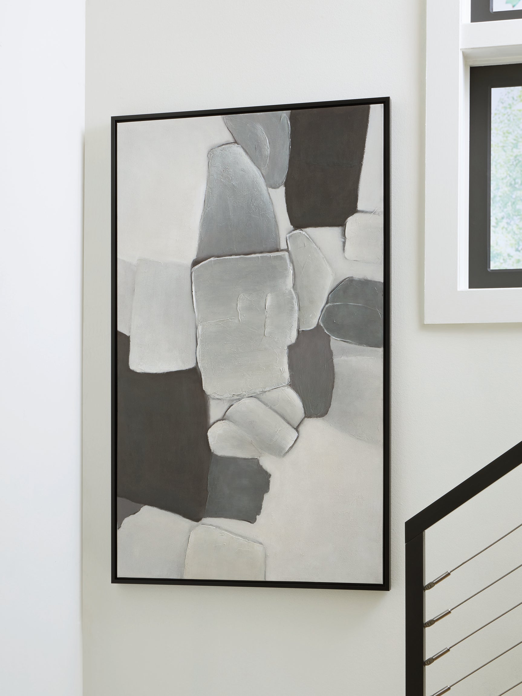 Adilson White/Gray/Black Wall Art - Ornate Home