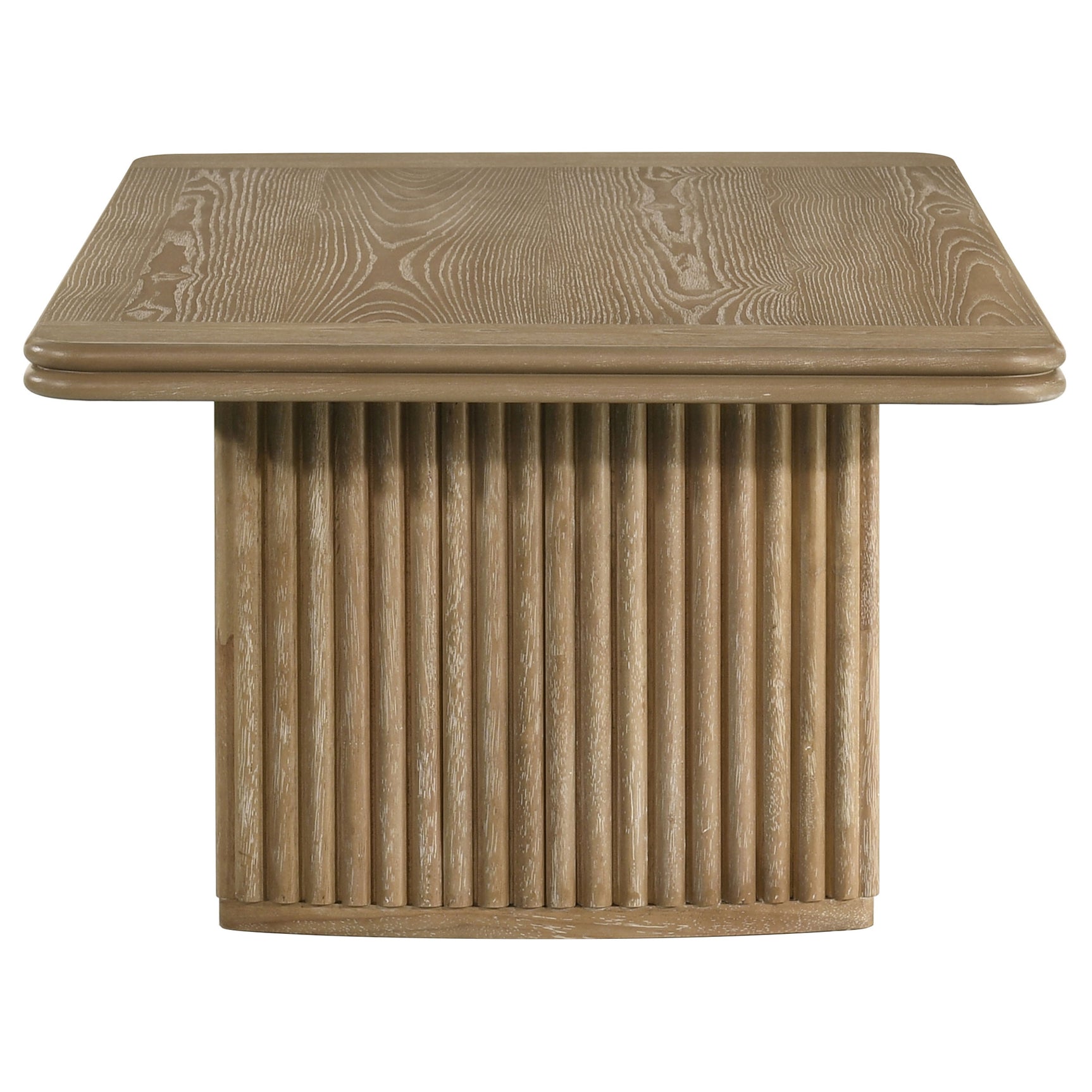 Adina Distressed Light Brown 2-piece Wood Coffee Table Set - Ornate Home