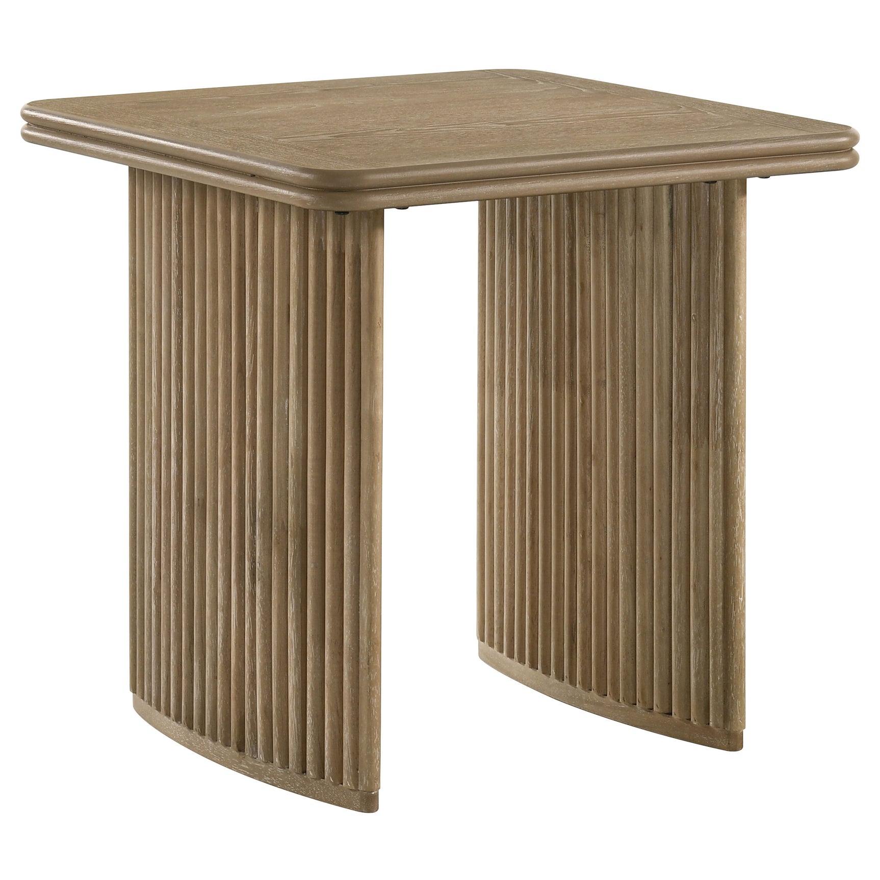 Adina Distressed Light Brown 3-piece Wood Coffee Table Set - Ornate Home