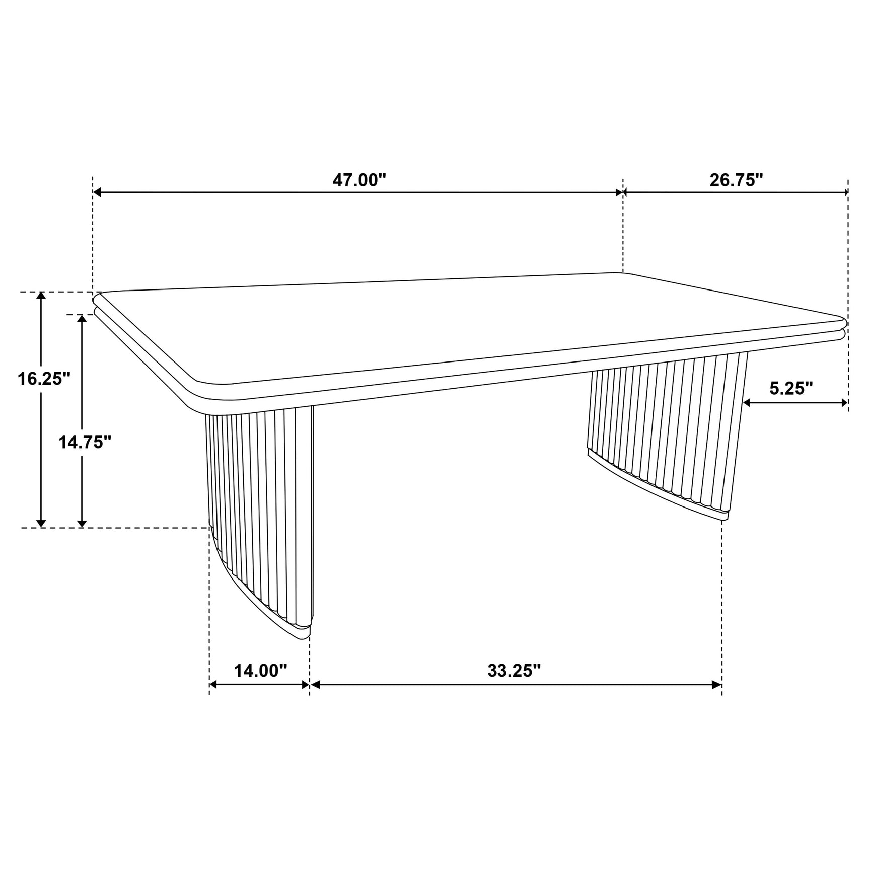 Adina Distressed Light Brown Rectangular Wood Coffee Table - Ornate Home