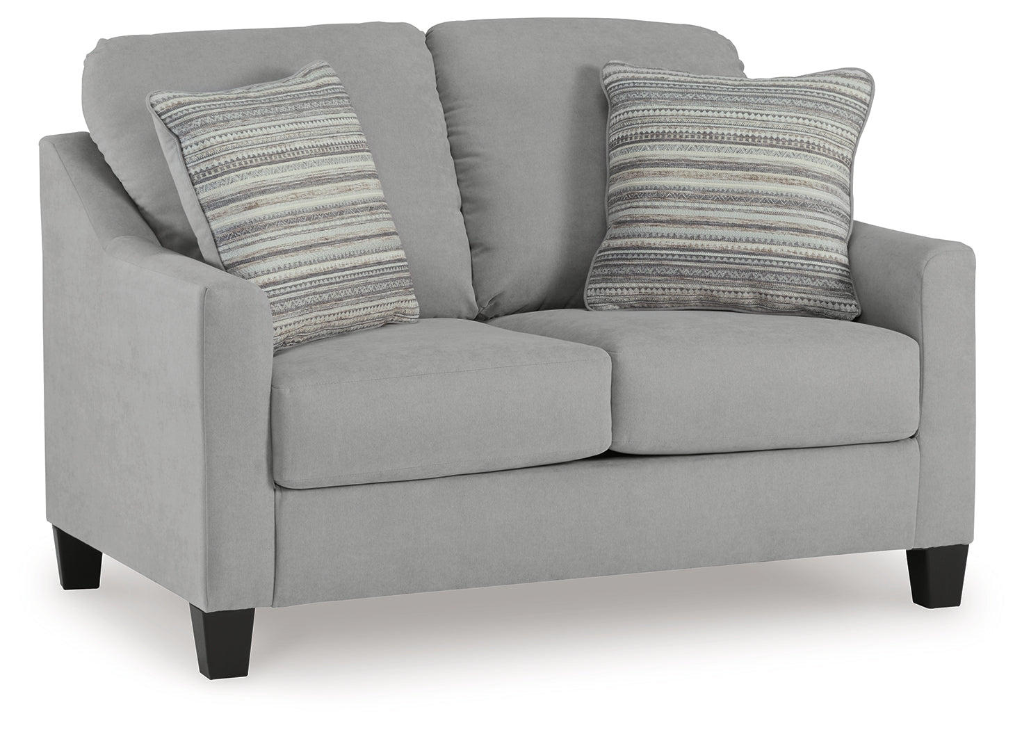 Adlai Gray Loveseat - Ornate Home