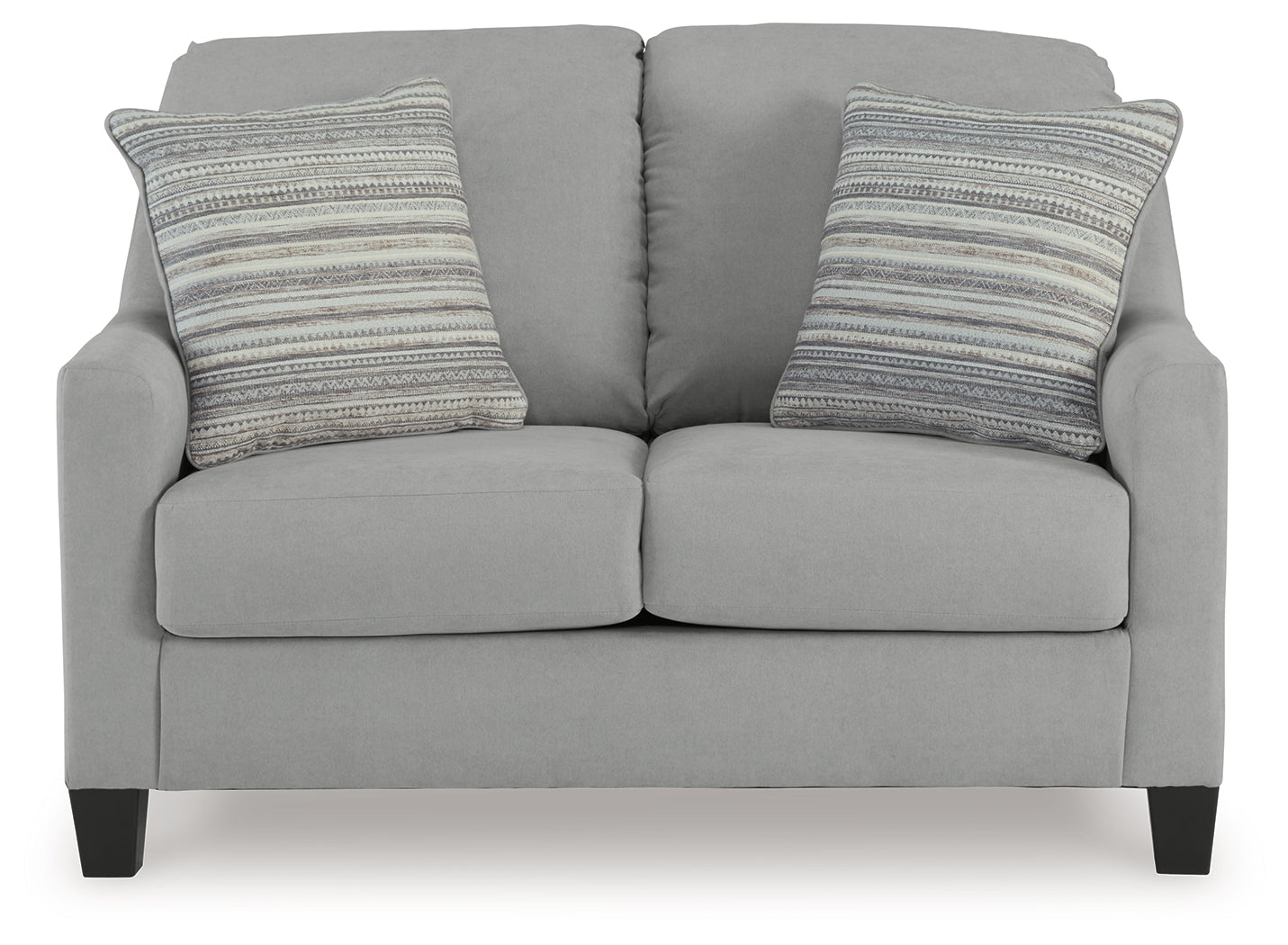 Adlai Gray Loveseat - Ornate Home