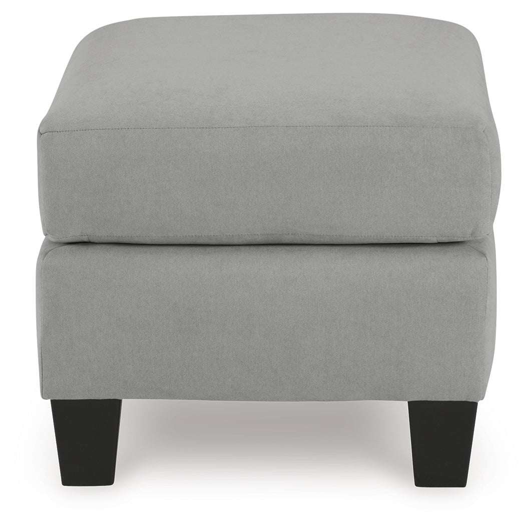 Adlai Gray Ottoman - Ornate Home