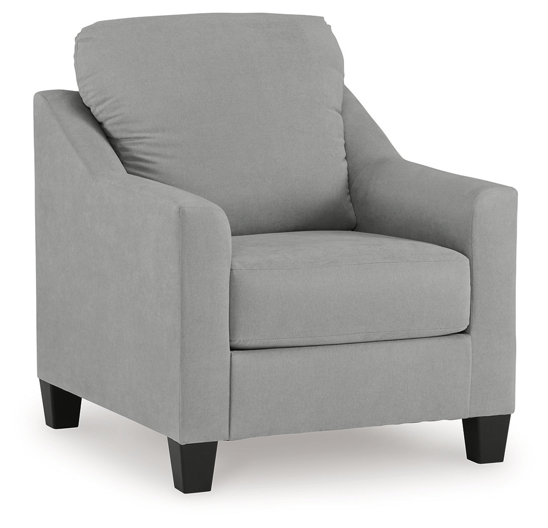 Adlai Shadow Chair & Ottoman (Online Special Price) - Ornate Home