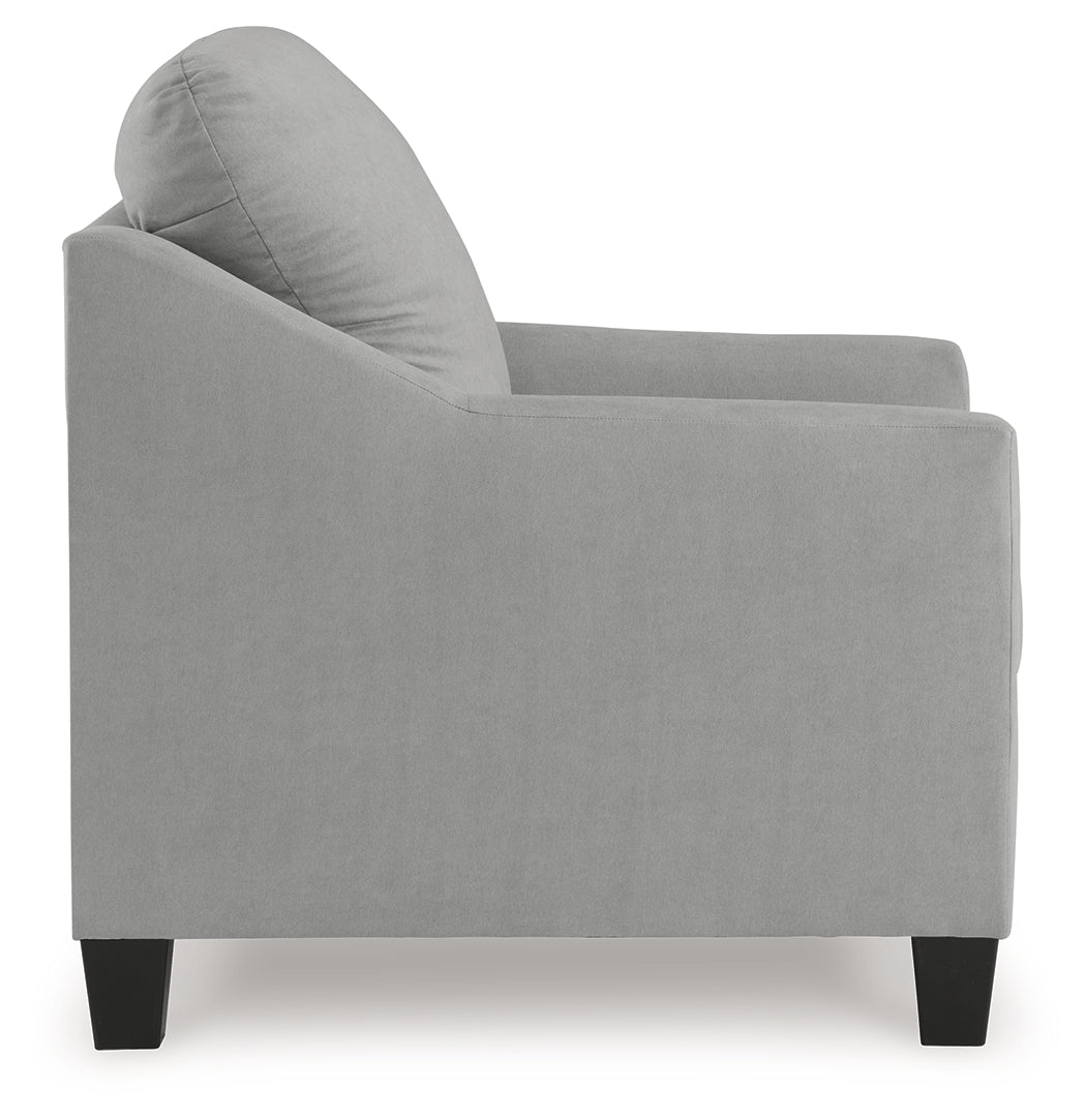 Adlai Shadow Chair & Ottoman (Online Special Price) - Ornate Home