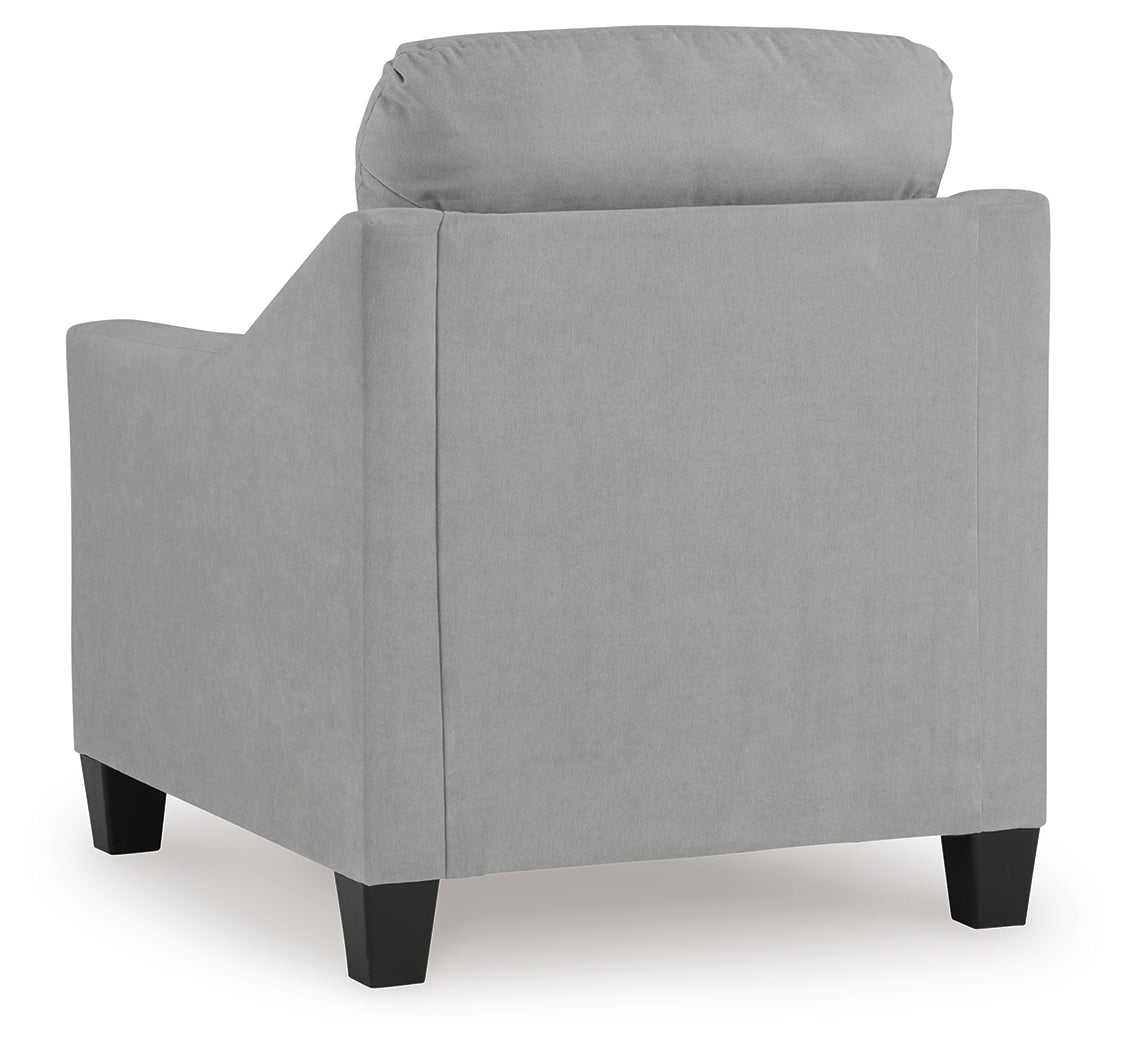 Adlai Shadow Chair & Ottoman (Online Special Price) - Ornate Home