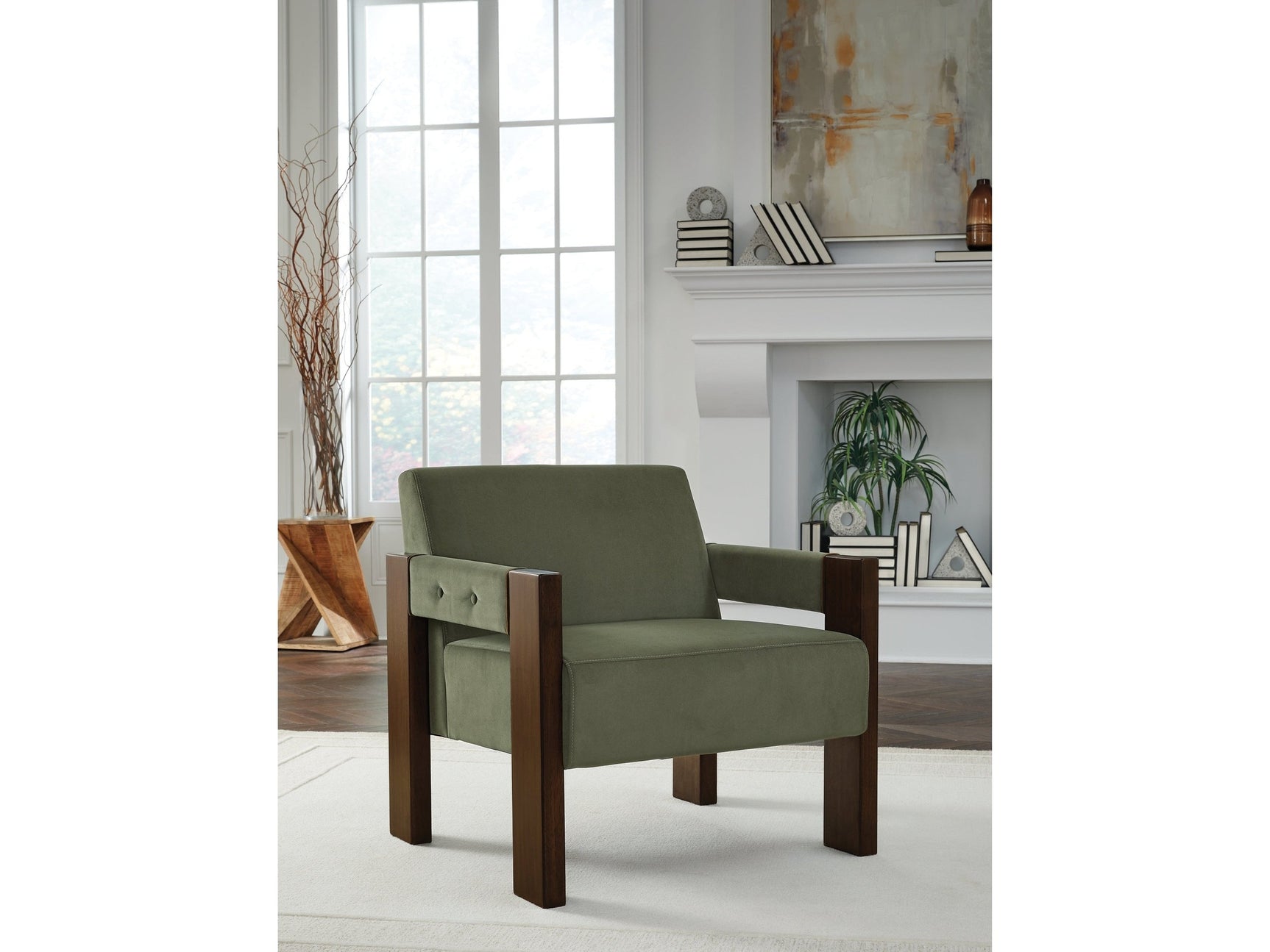 Adlanlock Olive Accent Chair - Ornate Home