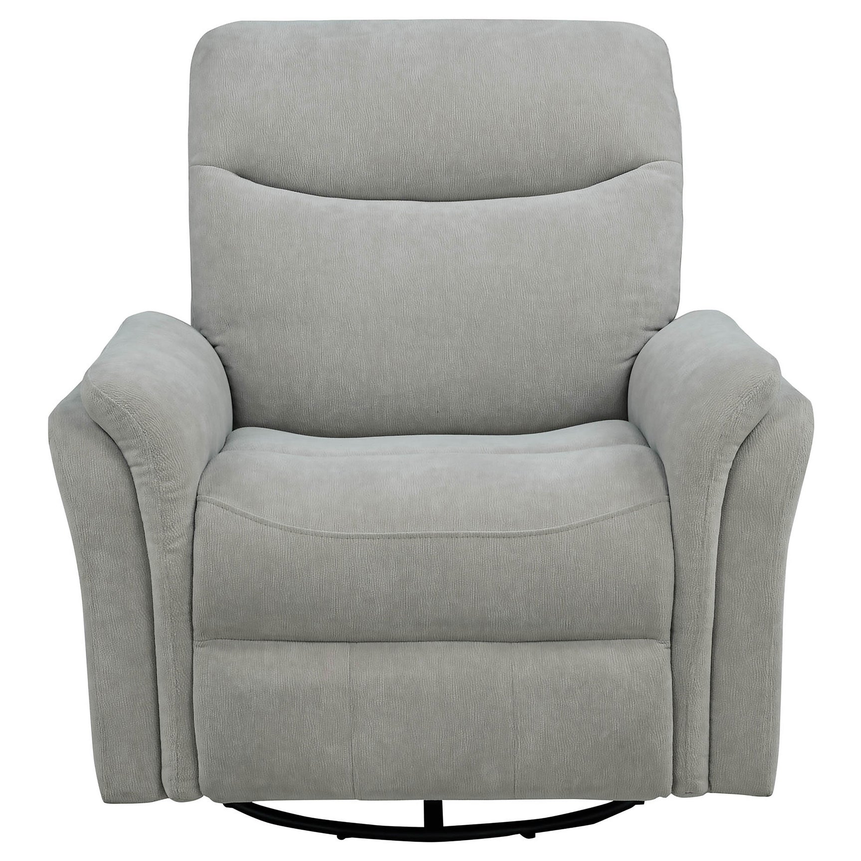 Adler Ivory Upholstered Power Swivel Glider Recliner - Ornate Home