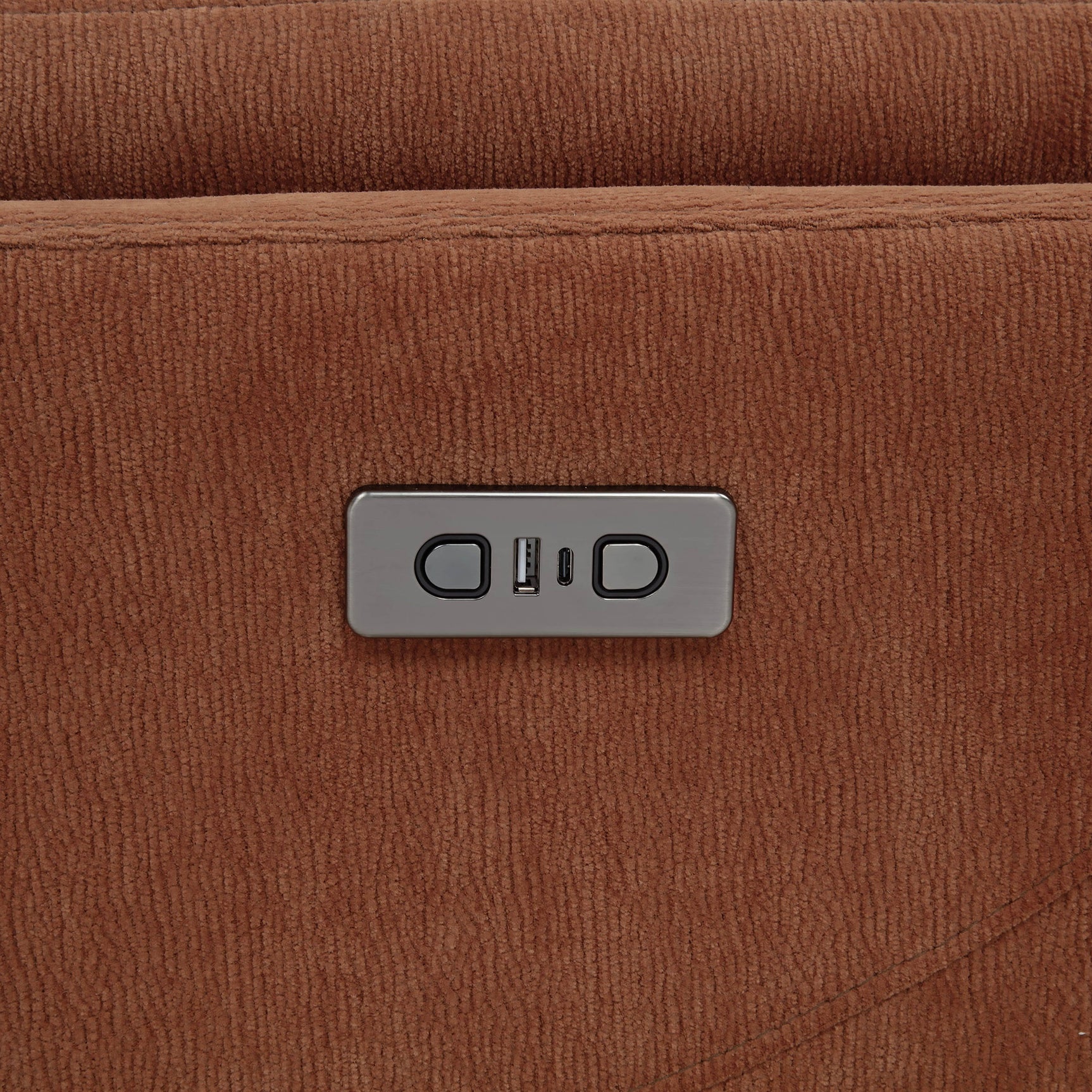 Adler Rust Upholstered Power Swivel Glider Recliner - Ornate Home